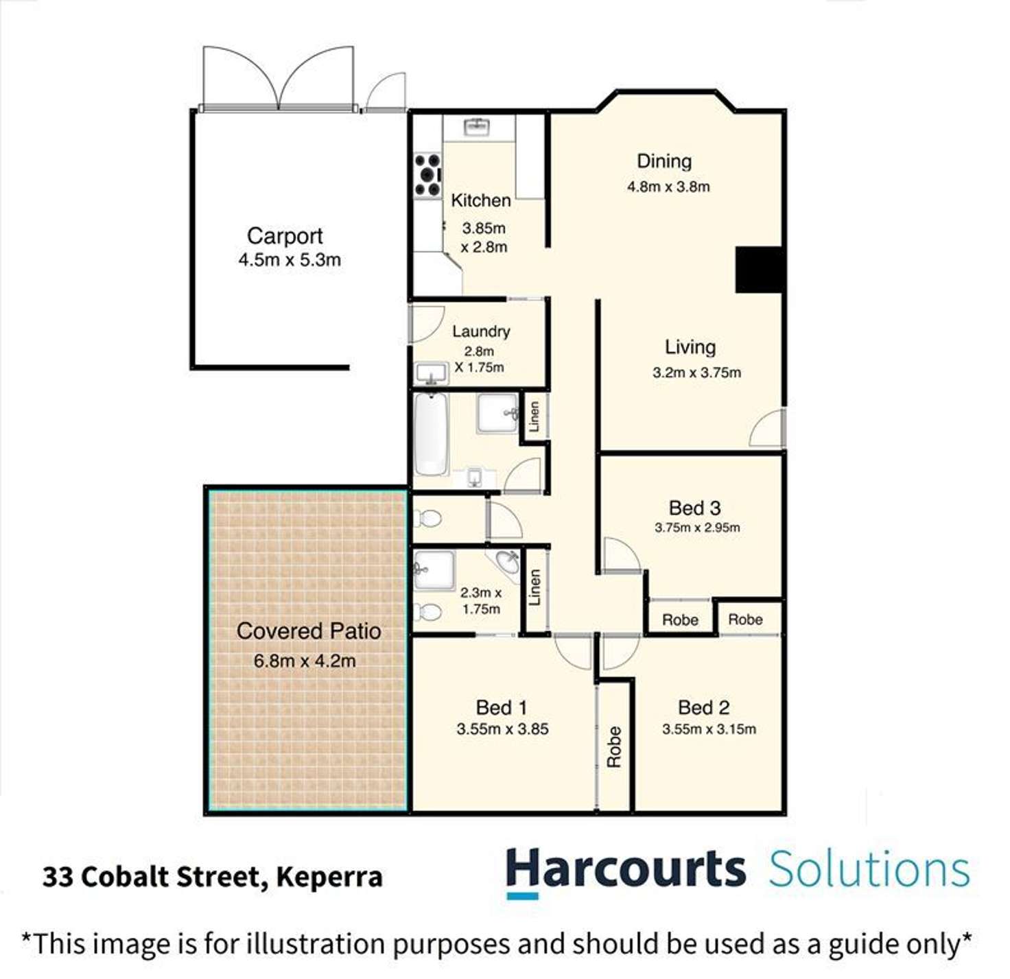 Floorplan of Homely house listing, 33 Cobalt Street, Keperra QLD 4054