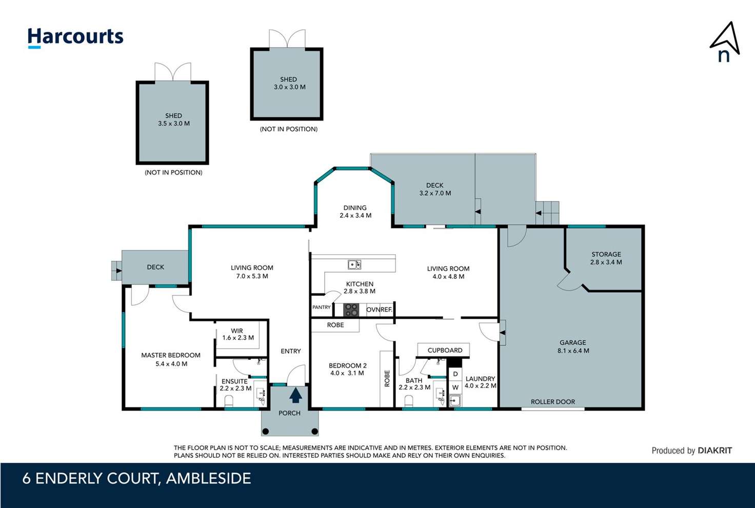 Floorplan of Homely house listing, 6 Enderly Court, Ambleside TAS 7310