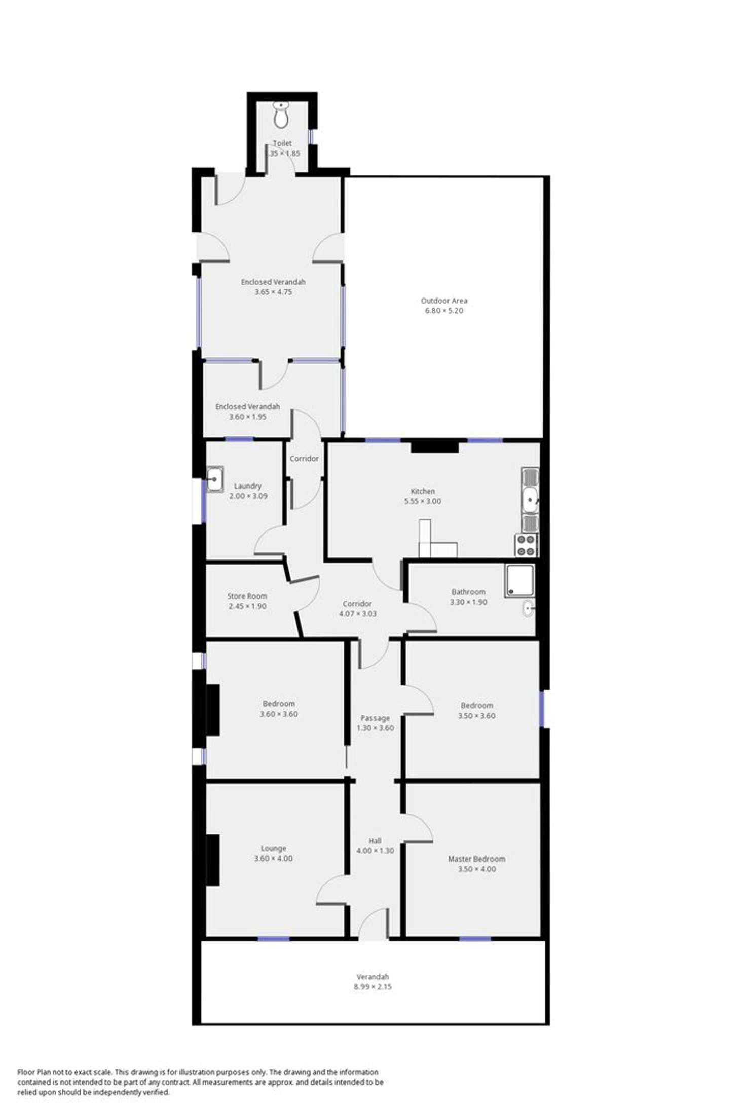 Floorplan of Homely house listing, 138 Railway Terrace, Peterborough SA 5422