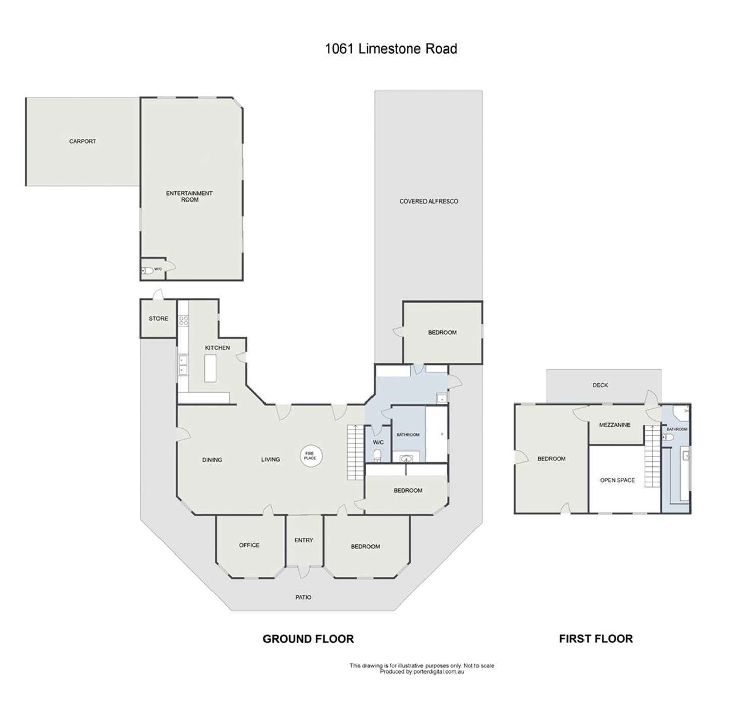 Floorplan of Homely ruralOther listing, 1061 Limestone Road, Yea VIC 3717