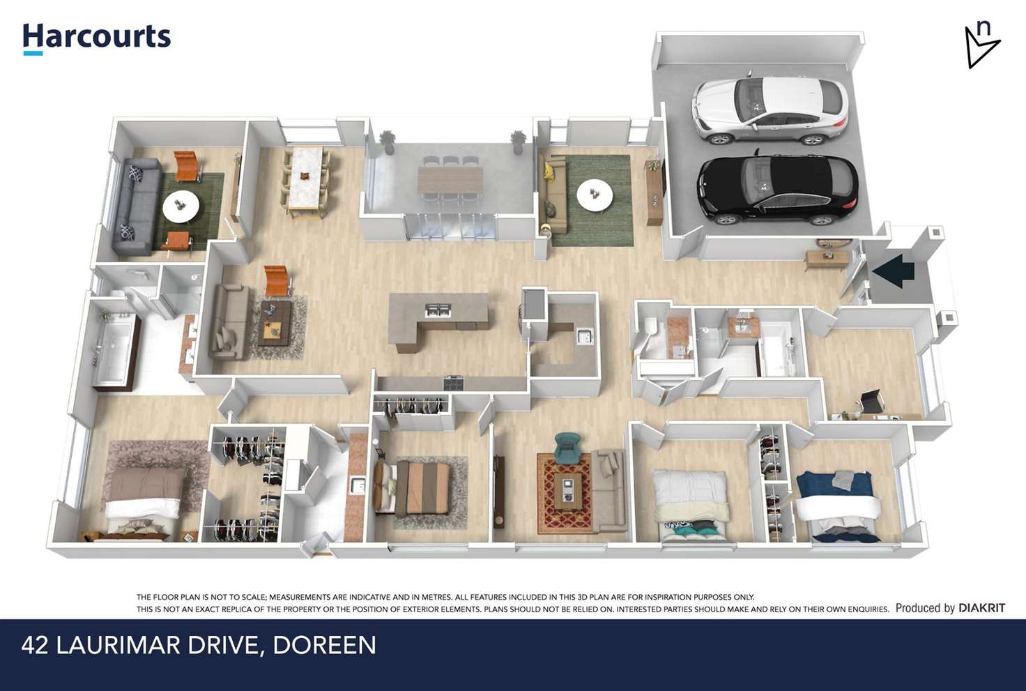 Floorplan of Homely house listing, 42 Laurimar Boulevard, Doreen VIC 3754