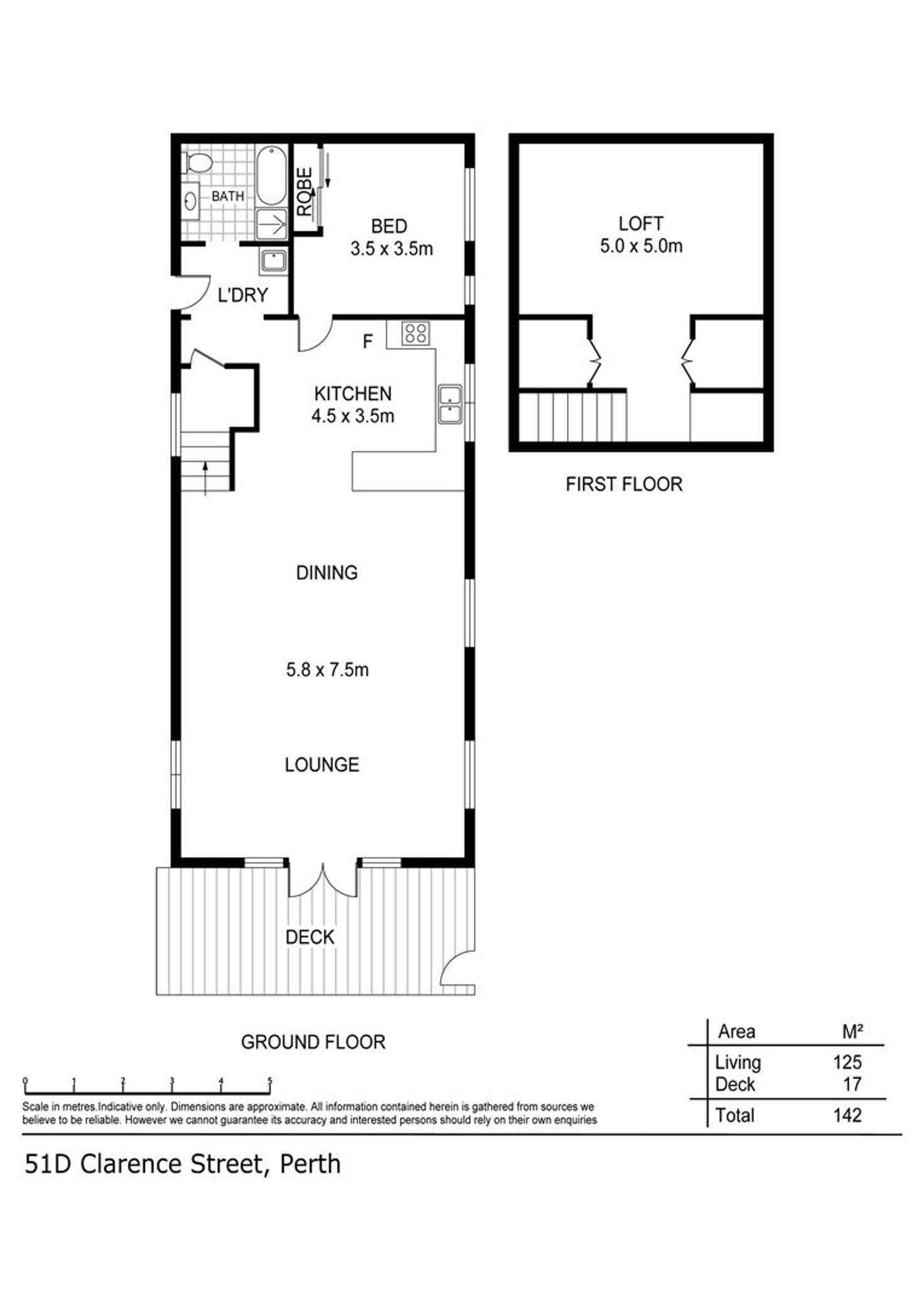 Floorplan of Homely apartment listing, 51D Clarence Street, Perth TAS 7300