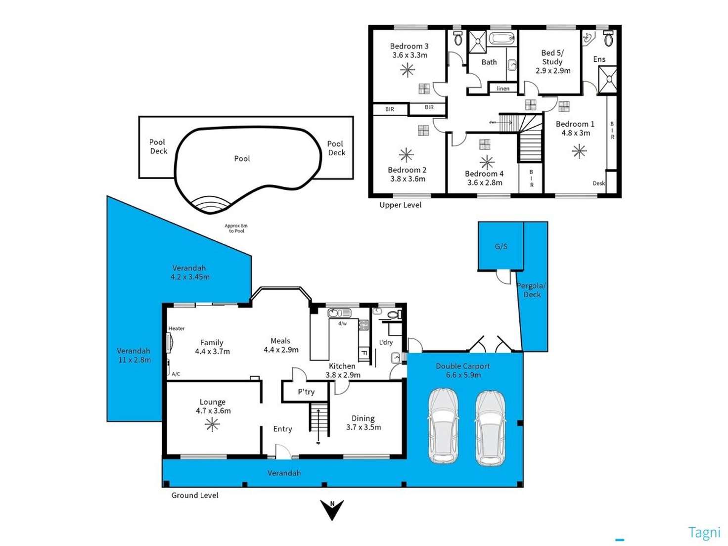 Floorplan of Homely house listing, 10 Sylvia Court, Coromandel Valley SA 5051