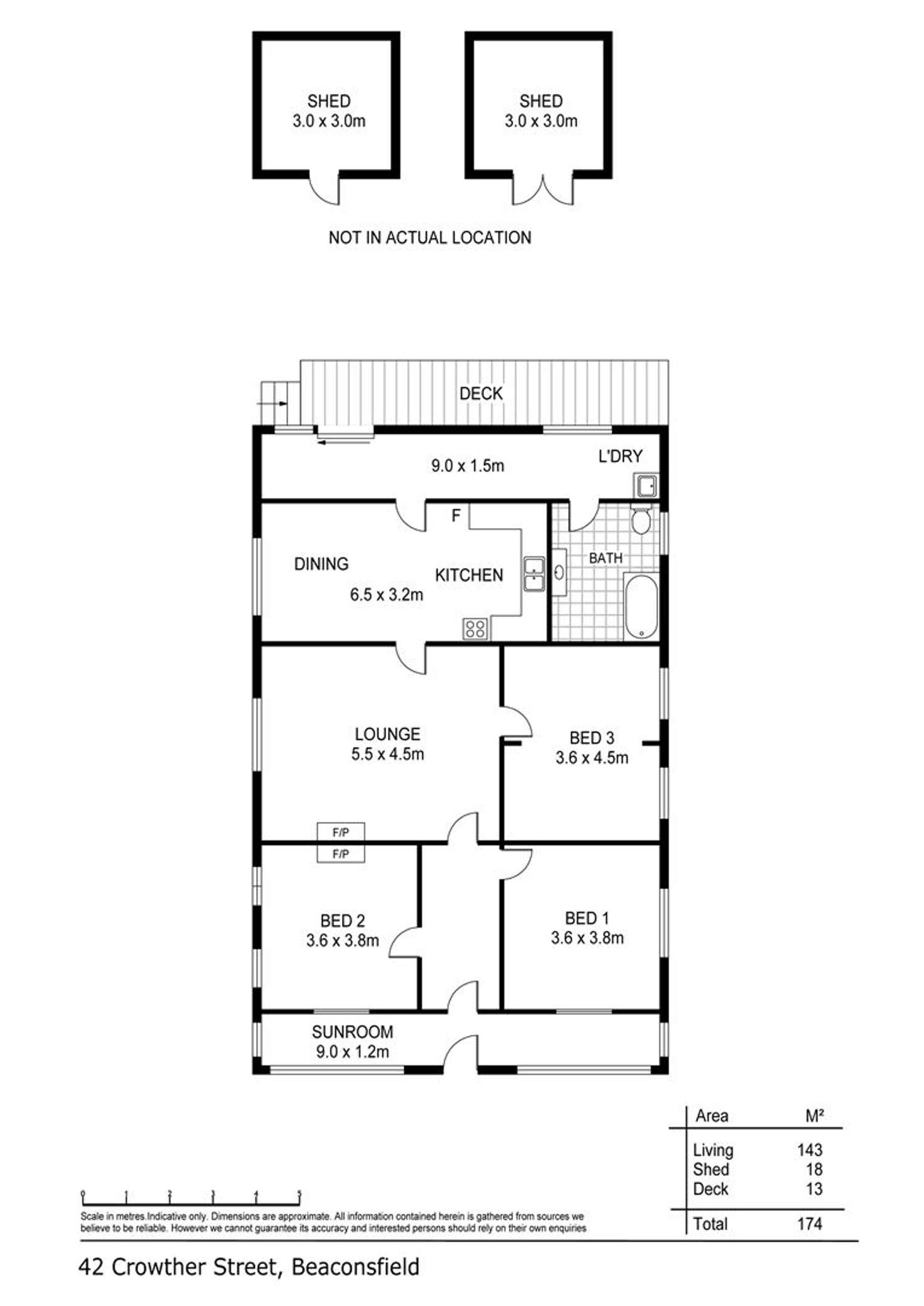 Floorplan of Homely house listing, 42 Crowther Street, Beaconsfield TAS 7270