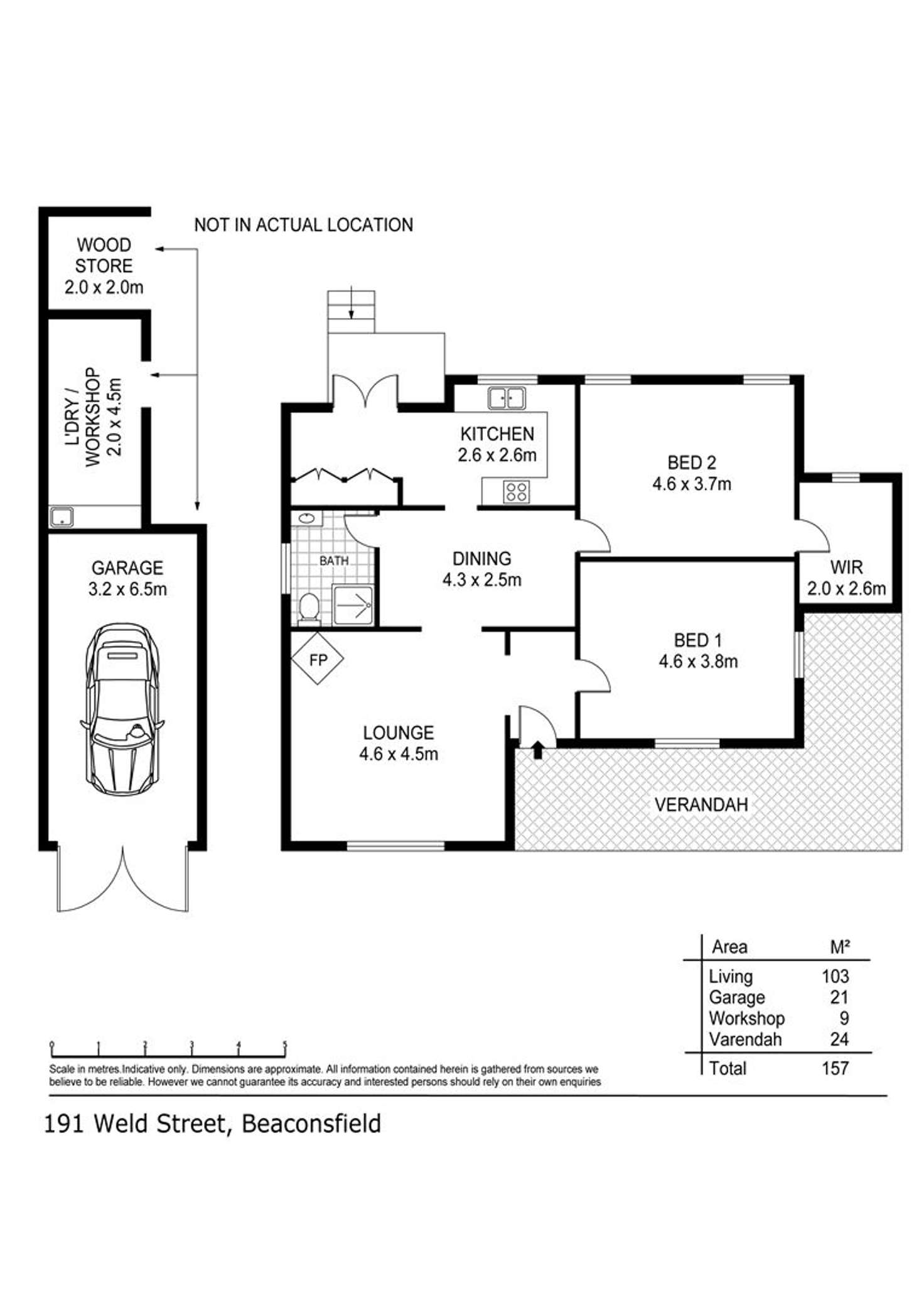 Floorplan of Homely house listing, 191 Weld Street, Beaconsfield TAS 7270
