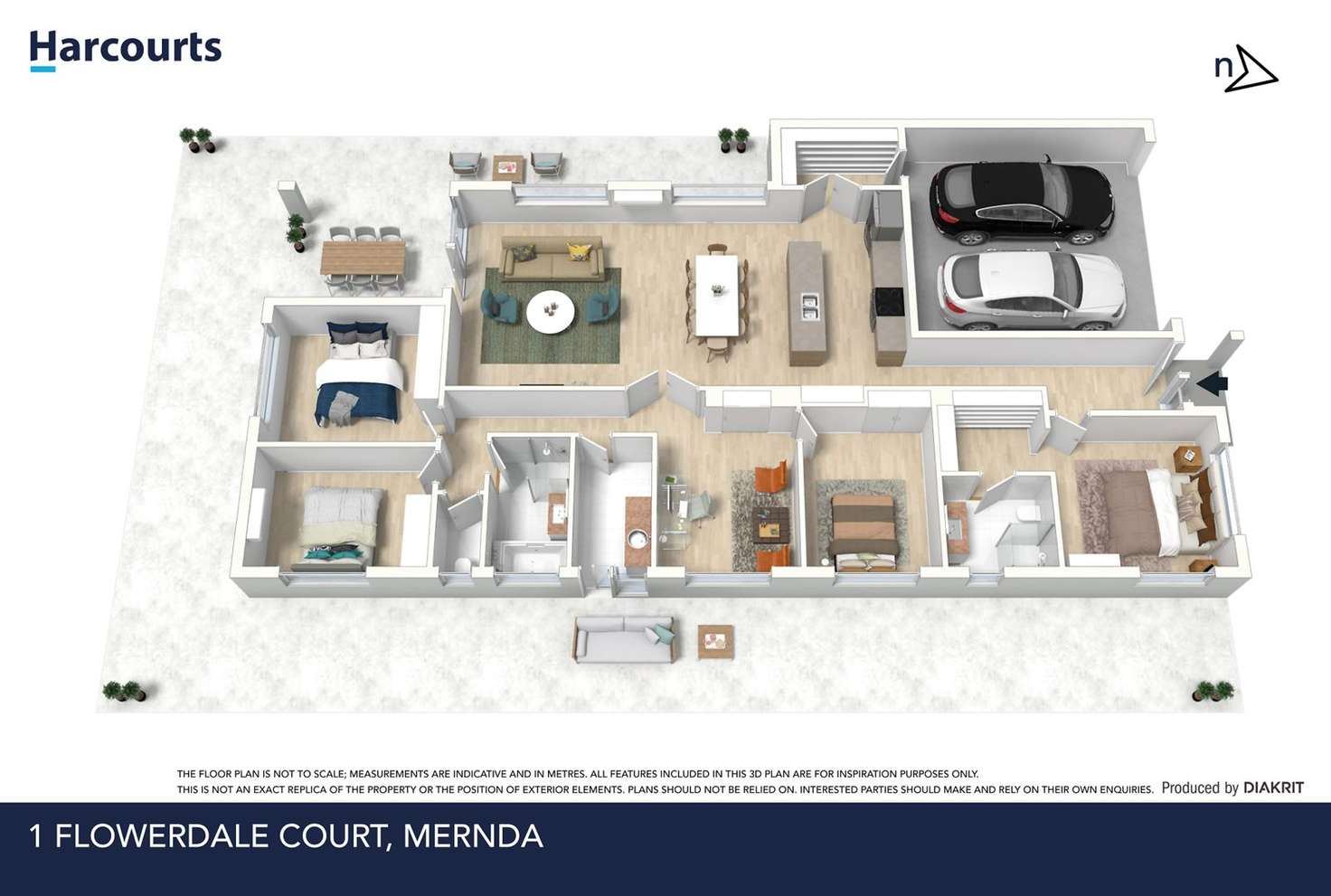 Floorplan of Homely house listing, 1 Flowerdale Court, Mernda VIC 3754