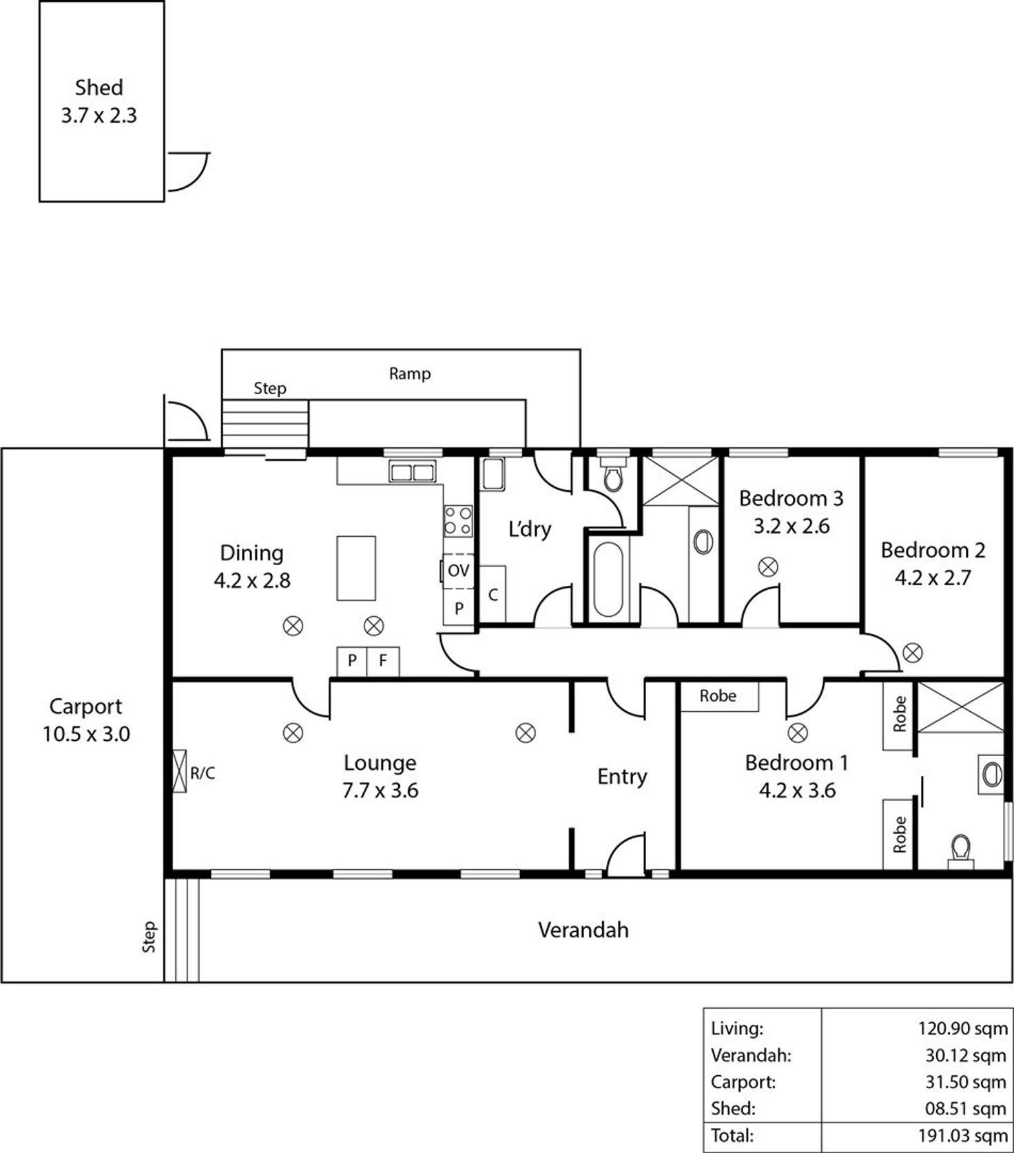 Floorplan of Homely house listing, 6 John Cleland Drive, Beaumont SA 5066