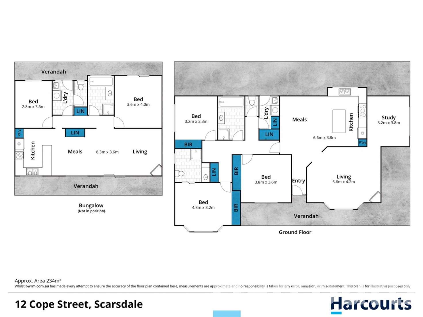 Floorplan of Homely house listing, 12 Cope Street, Scarsdale VIC 3351