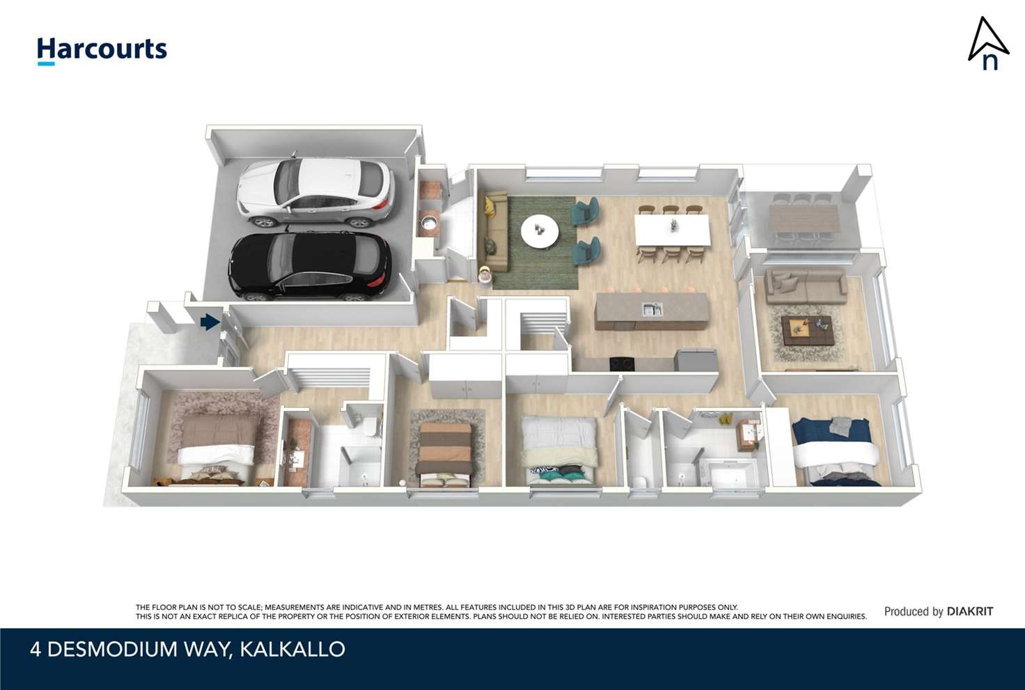 Floorplan of Homely house listing, 4 Desmodium Way, Kalkallo VIC 3064