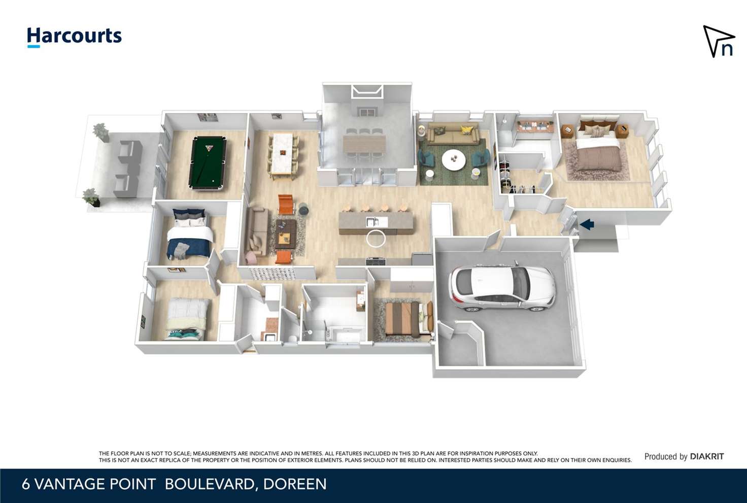 Floorplan of Homely house listing, 6 Vantage Point Boulevard, Doreen VIC 3754