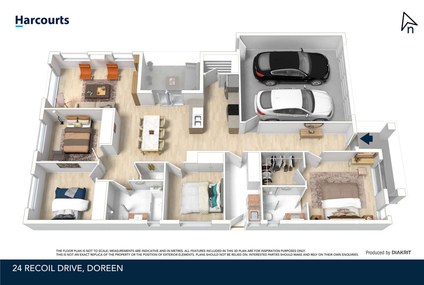 Floorplan of Homely house listing, 24 Recoil Drive, Doreen VIC 3754