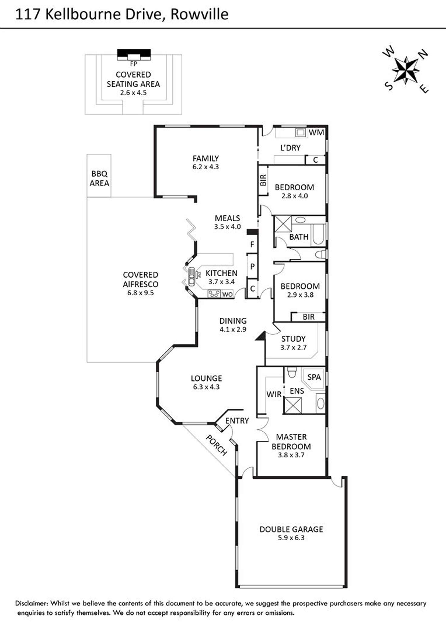 Floorplan of Homely house listing, 117 Kellbourne Drive, Rowville VIC 3178