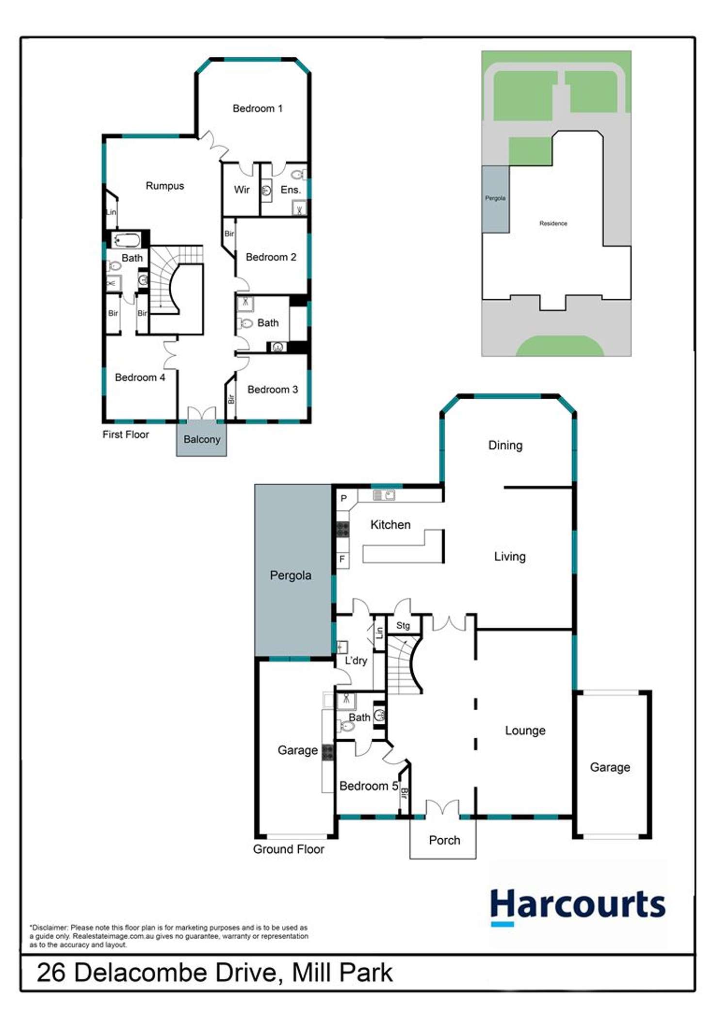 Floorplan of Homely house listing, 26 Delacombe Drive, Mill Park VIC 3082