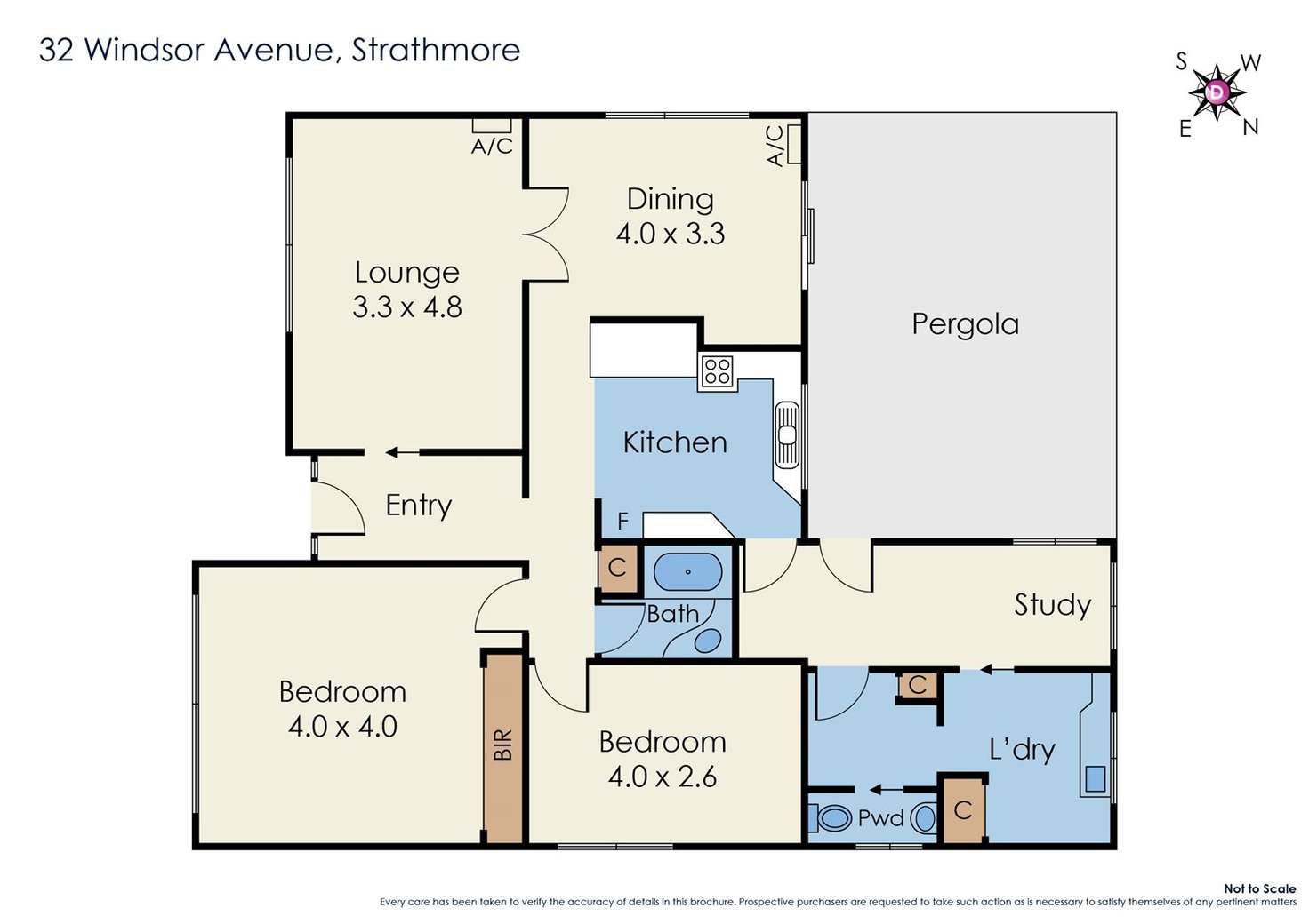 Floorplan of Homely house listing, 32 Windsor Avenue, Strathmore VIC 3041