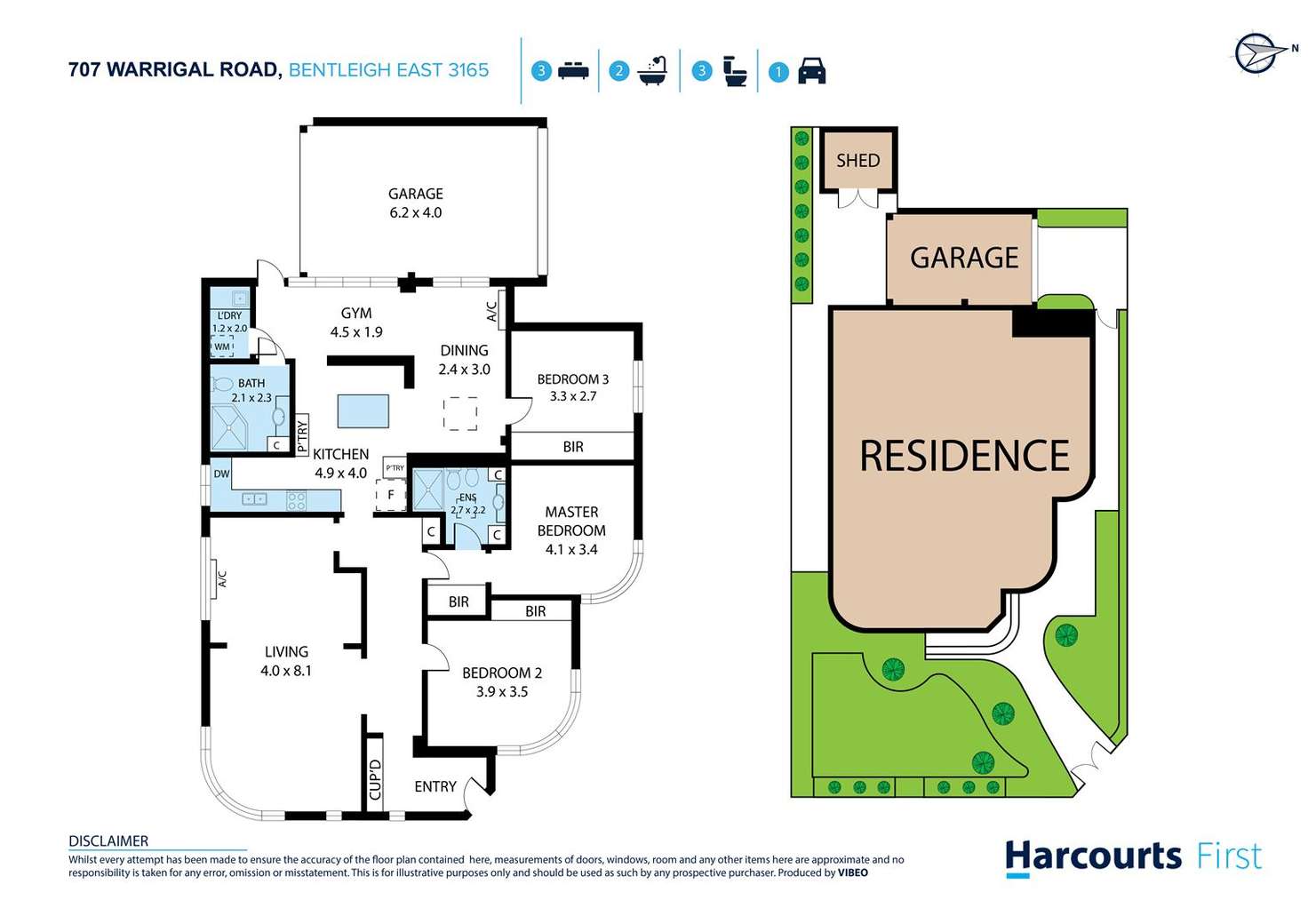 Floorplan of Homely house listing, 707 Warrigal Road, Bentleigh East VIC 3165
