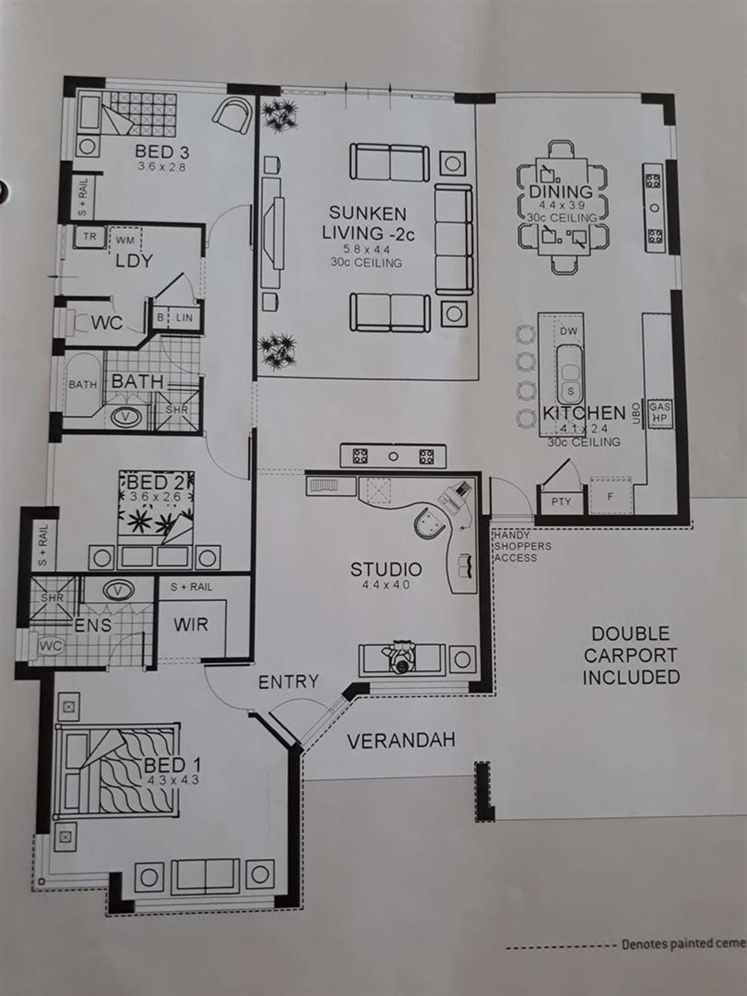 Floorplan of Homely house listing, 3 Enterprise Way, Broadwater WA 6280