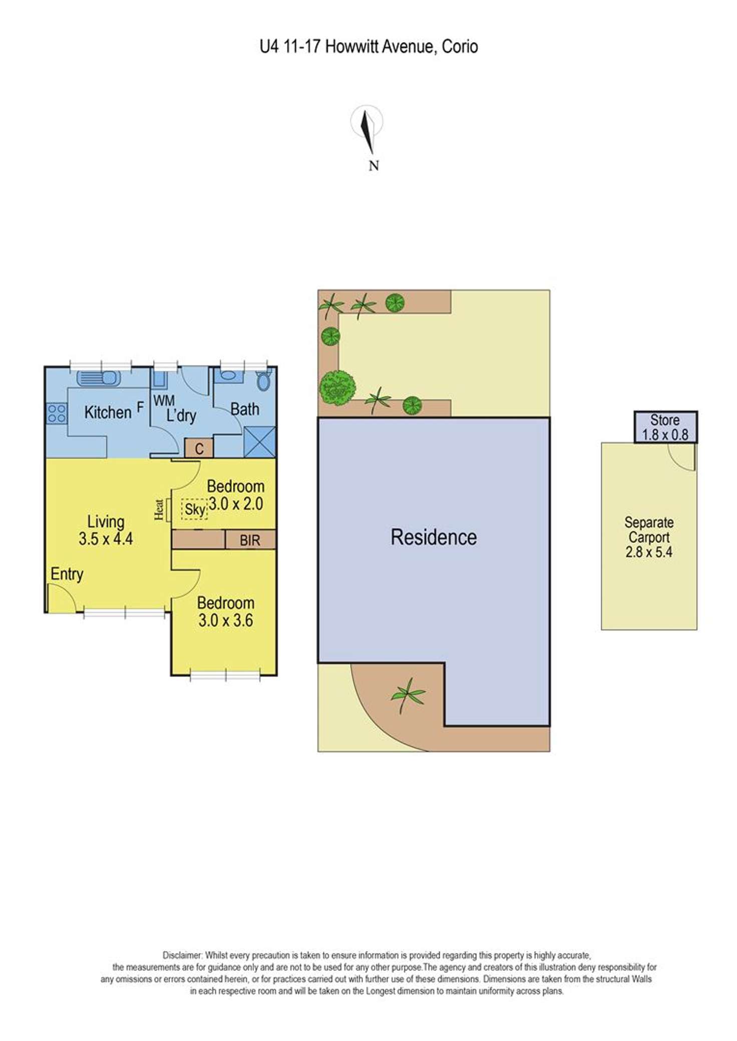 Floorplan of Homely unit listing, 4/11-17 Howitt Avenue, Corio VIC 3214