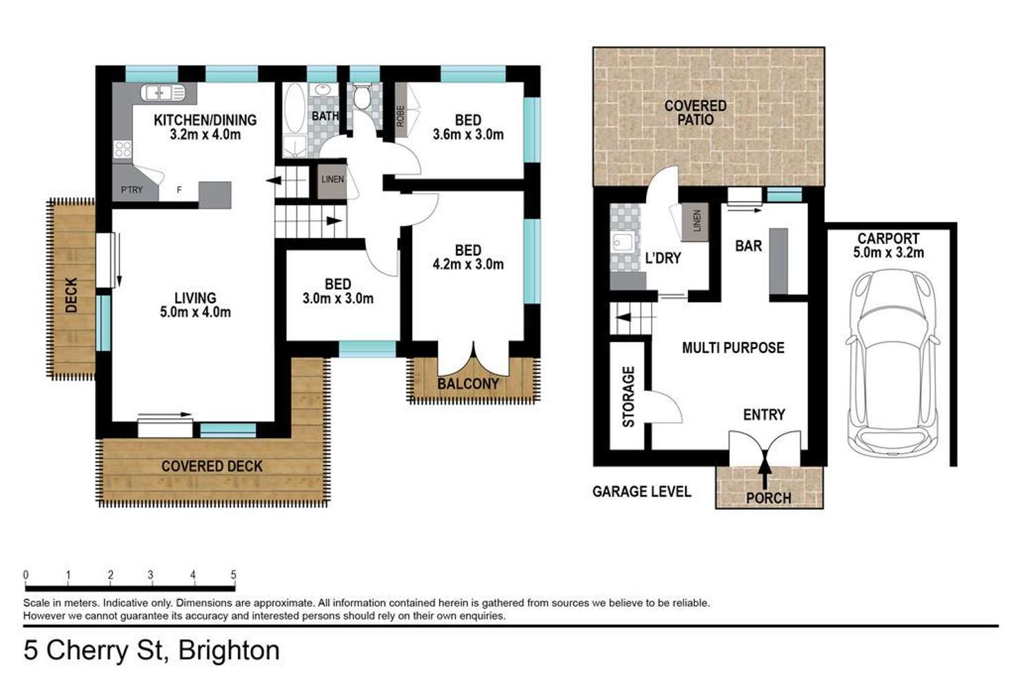 Floorplan of Homely house listing, 5 Cherry St, Brighton QLD 4017