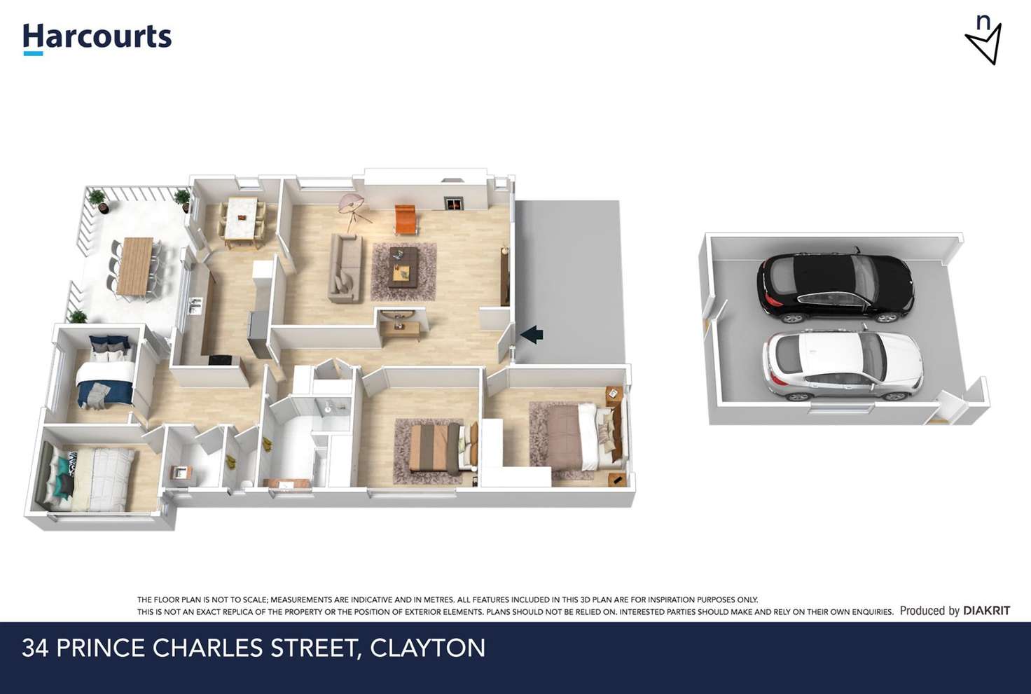 Floorplan of Homely house listing, 34 Prince Charles Street, Clayton VIC 3168