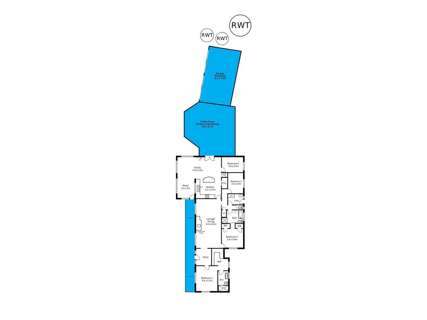 Floorplan of Homely house listing, 93 Oakridge Road, Chandlers Hill SA 5159