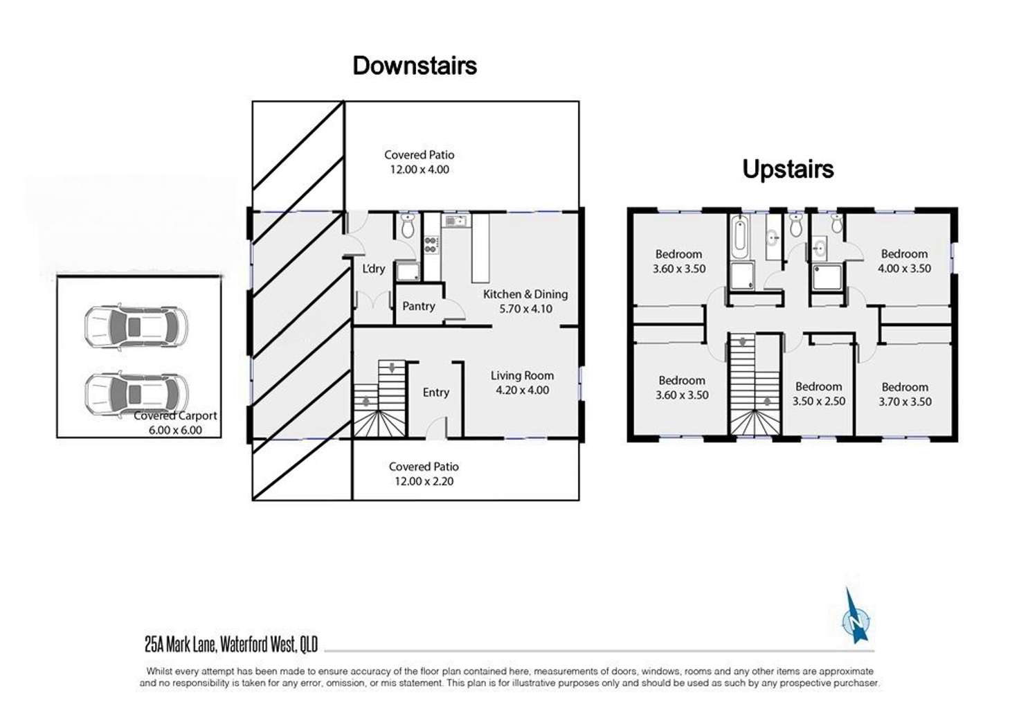 Floorplan of Homely house listing, A/25 Mark Lane, Waterford West QLD 4133