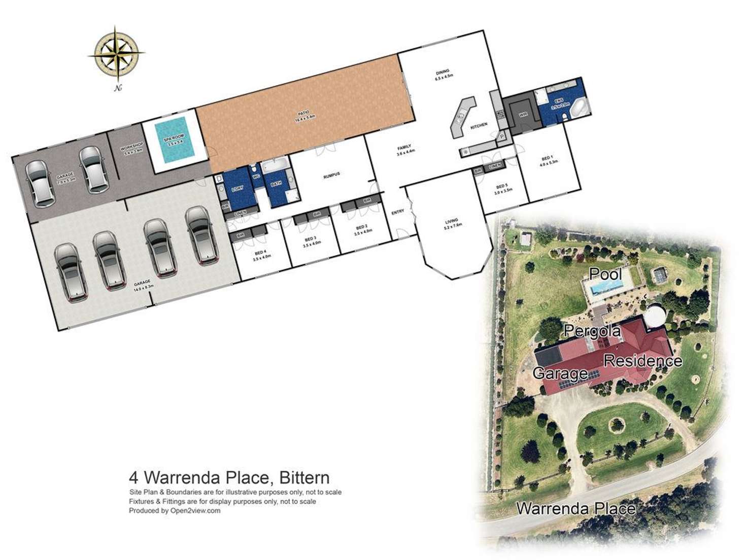 Floorplan of Homely house listing, 4 Warrenda Place, Bittern VIC 3918