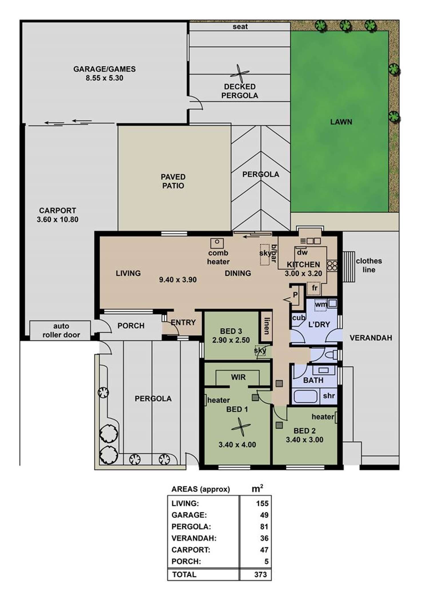 Floorplan of Homely house listing, 4 Woodham Court, Aberfoyle Park SA 5159