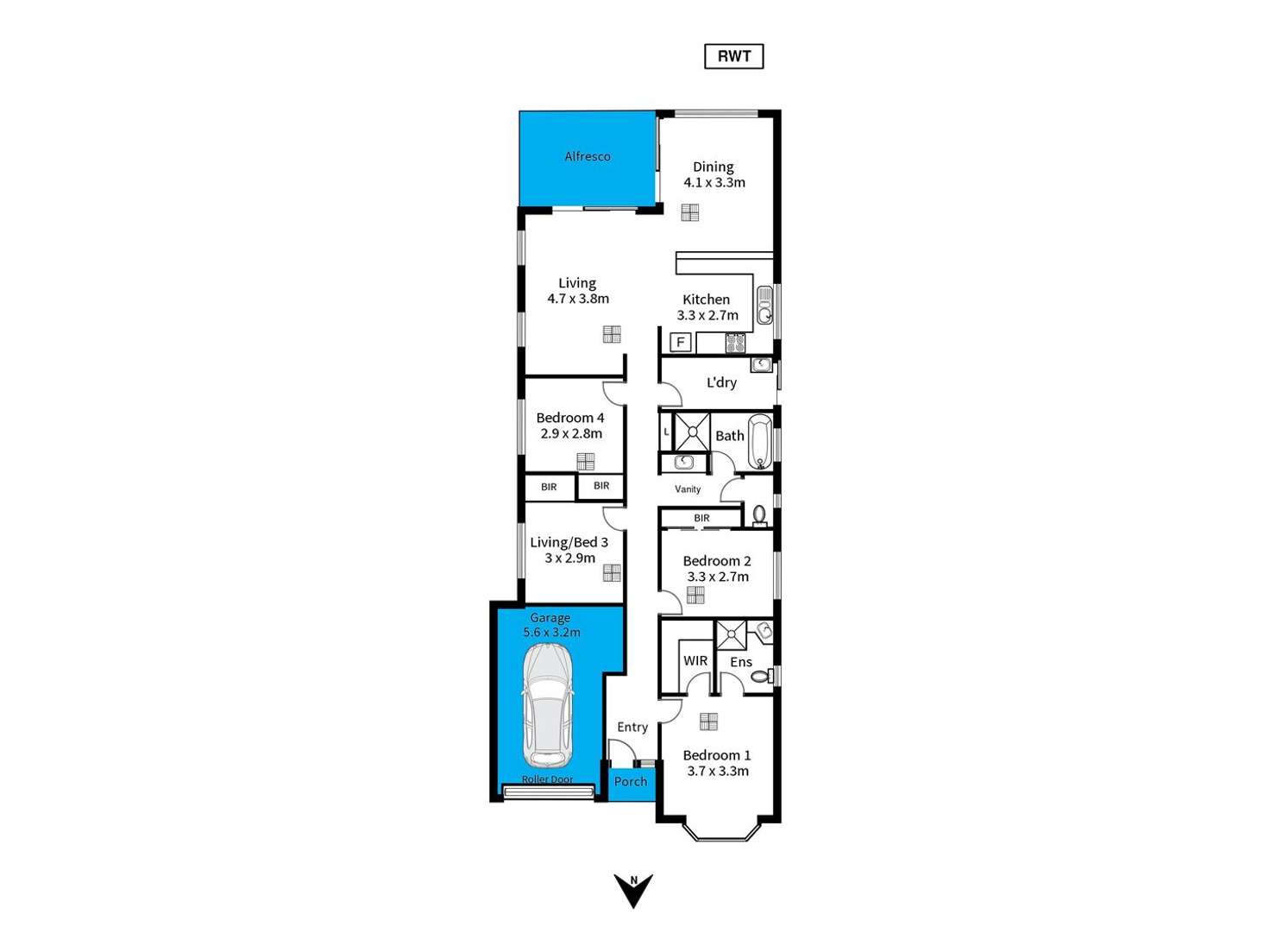 Floorplan of Homely house listing, 6A York Drive, Flagstaff Hill SA 5159