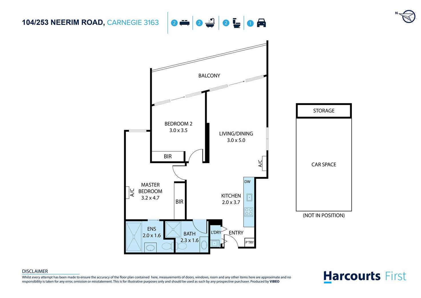 Floorplan of Homely apartment listing, G04/253-255 Neerim Road, Carnegie VIC 3163