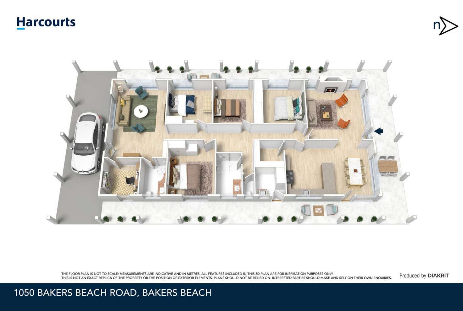 Floorplan of Homely acreageSemiRural listing, 1050 Bakers Beach Road, Bakers Beach TAS 7307