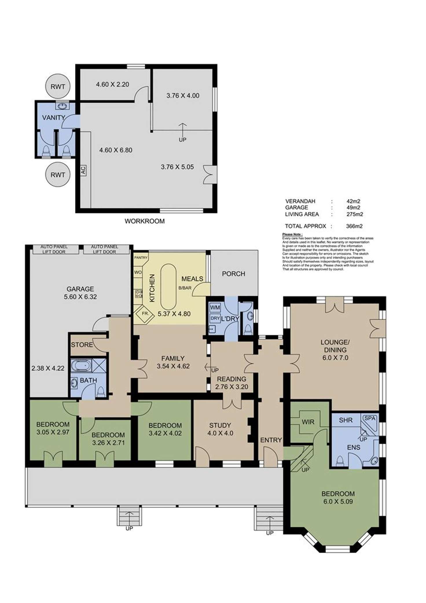Floorplan of Homely acreageSemiRural listing, 225 Bunnett Road, Bugle Ranges SA 5251