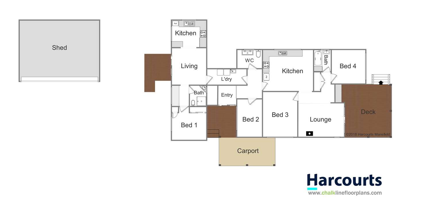 Floorplan of Homely house listing, 7 Warringa road, Bonnie Doon VIC 3720
