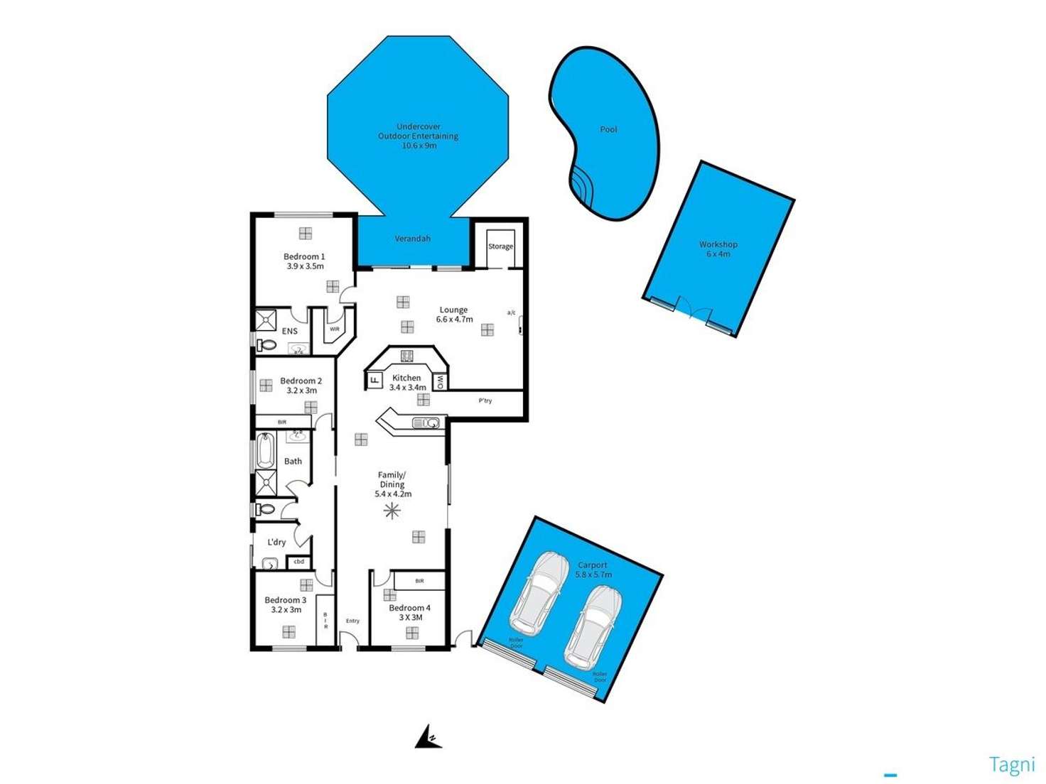 Floorplan of Homely house listing, 62 Jeanette Crescent, Aberfoyle Park SA 5159