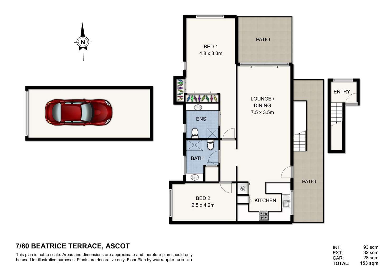 Floorplan of Homely apartment listing, 7/60 Beatrice Terrace, Ascot QLD 4007