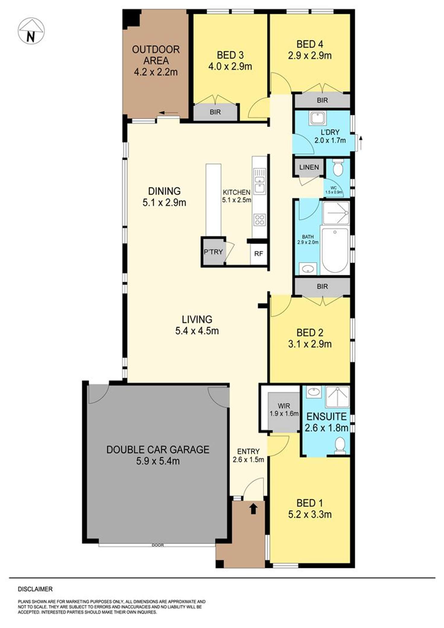 Floorplan of Homely house listing, 40 Baudinette Drive, Sebastopol VIC 3356