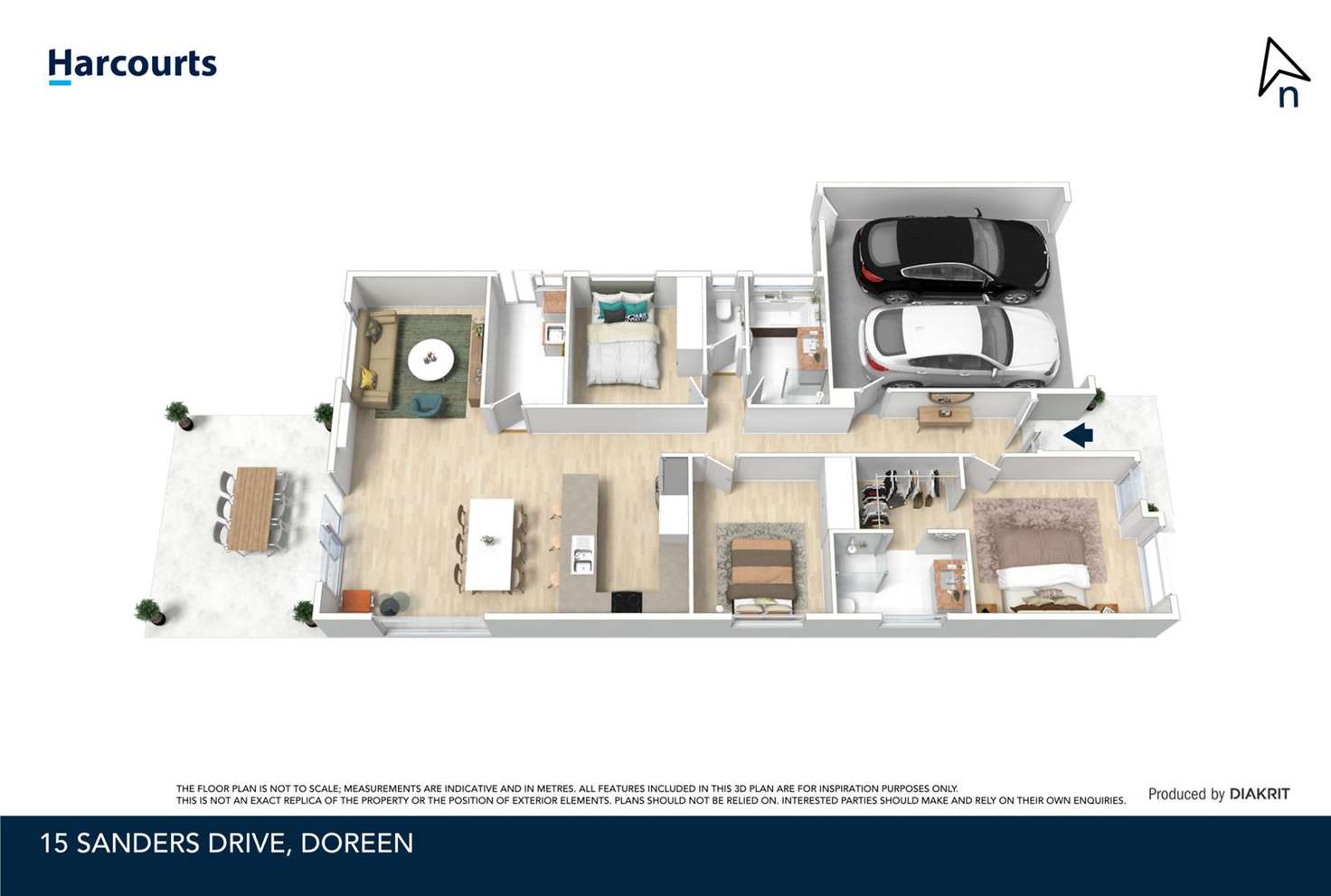 Floorplan of Homely house listing, 15 Sanders Drive, Doreen VIC 3754