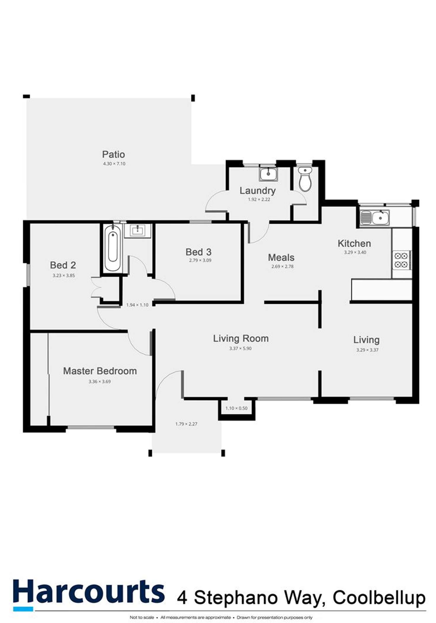 Floorplan of Homely house listing, 4 Stephano Way, Coolbellup WA 6163