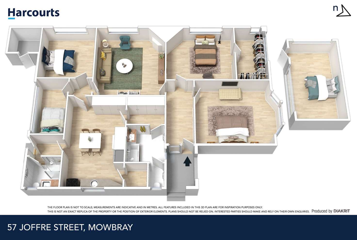 Floorplan of Homely house listing, 57 Joffre Street, Mowbray TAS 7248