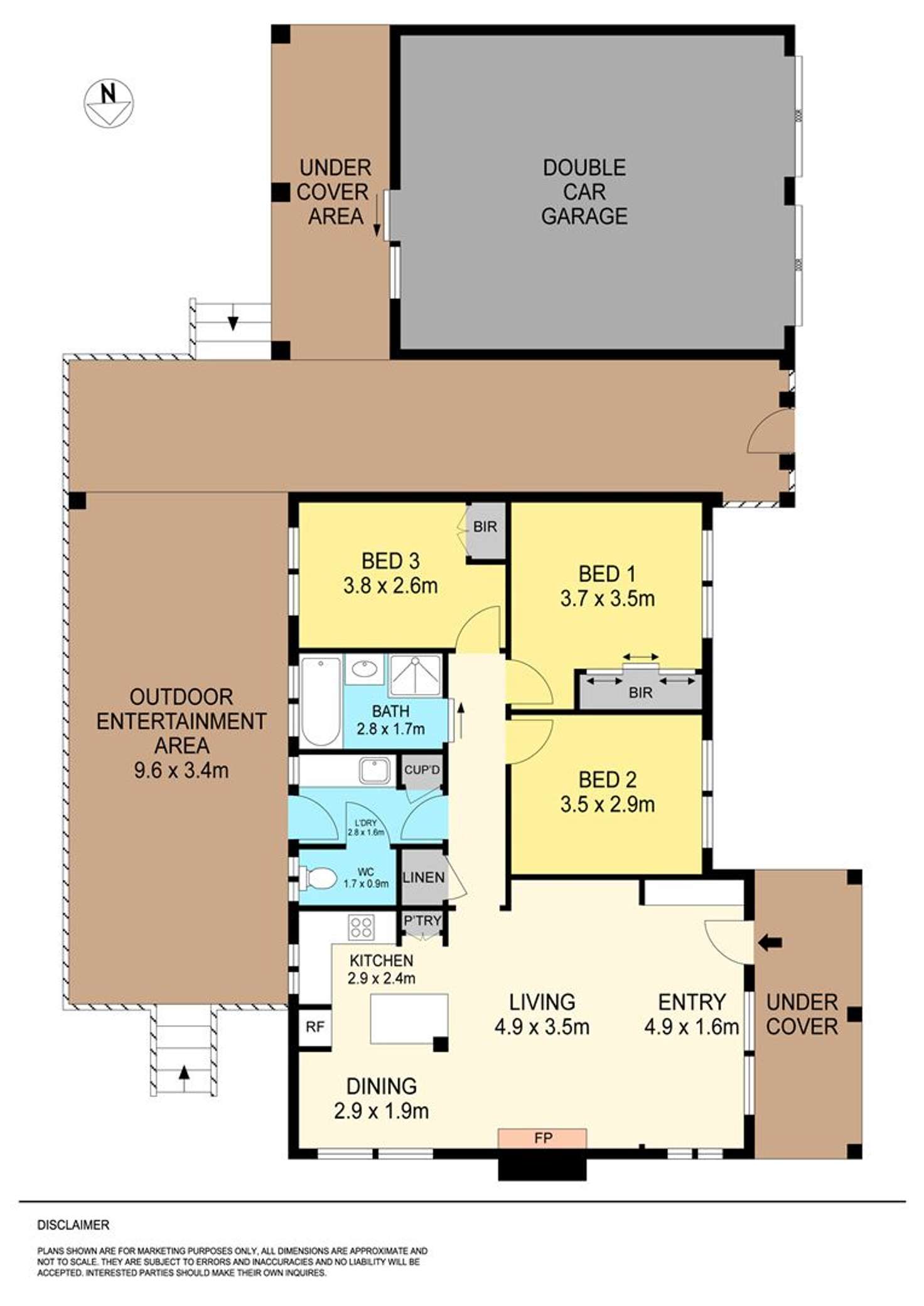 Floorplan of Homely house listing, 7 Heather Avenue, Mount Clear VIC 3350