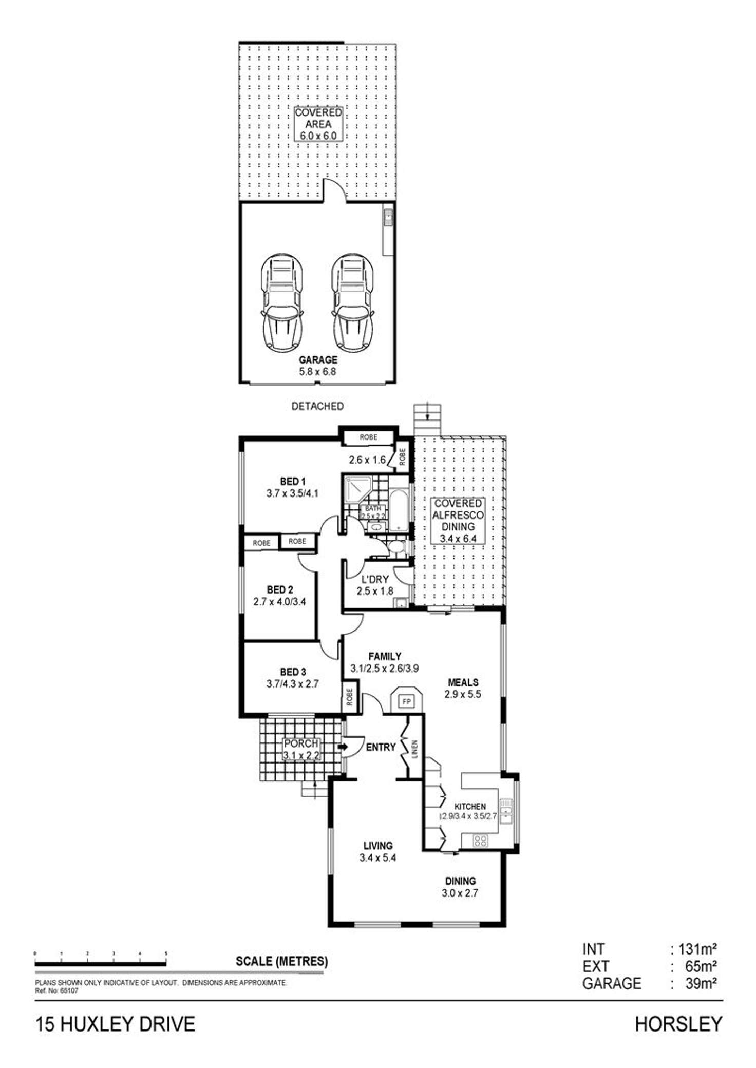 Floorplan of Homely house listing, 15 Huxley Drive, Horsley NSW 2530