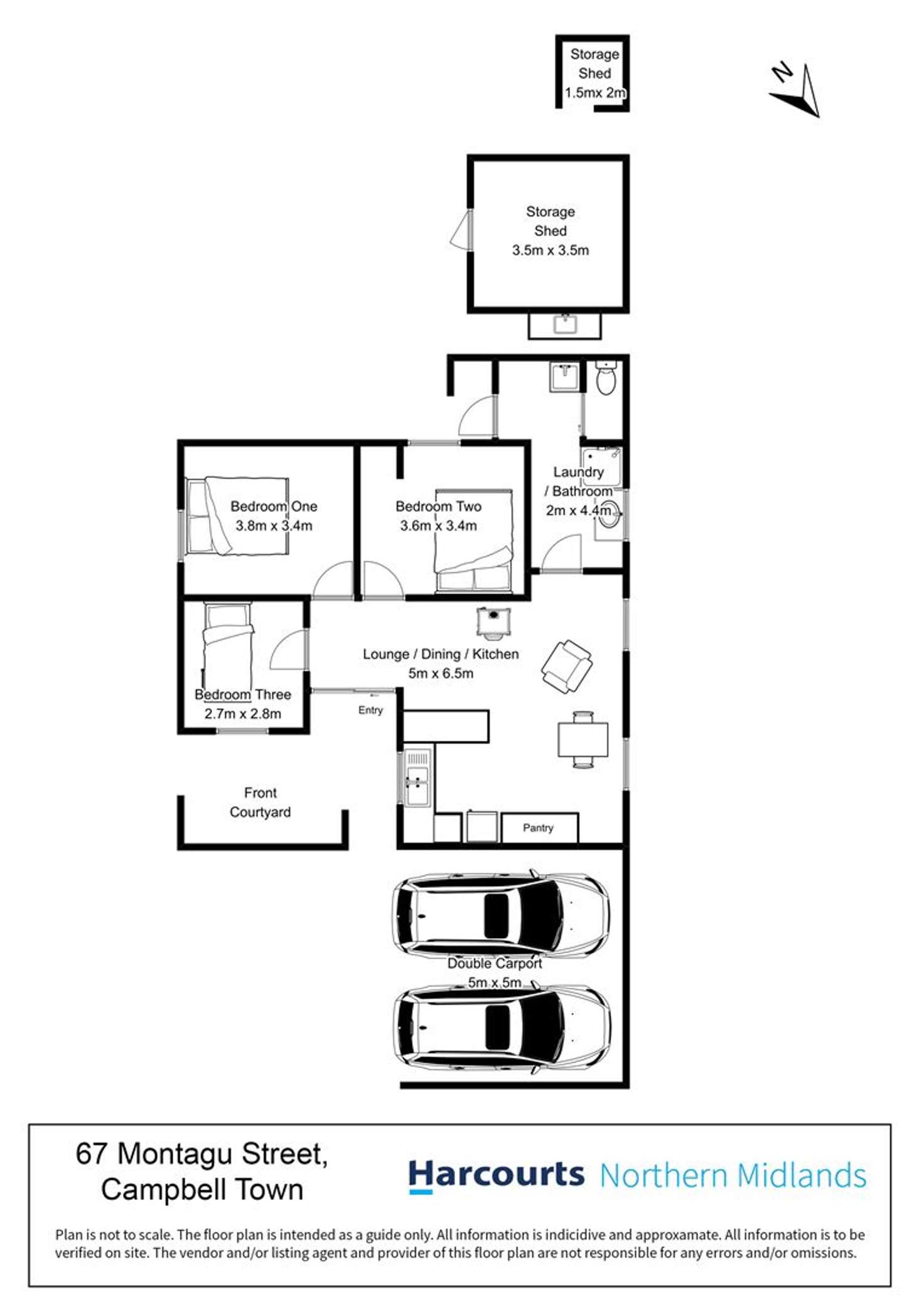 Floorplan of Homely house listing, 67 Montagu Street, Campbell Town TAS 7210
