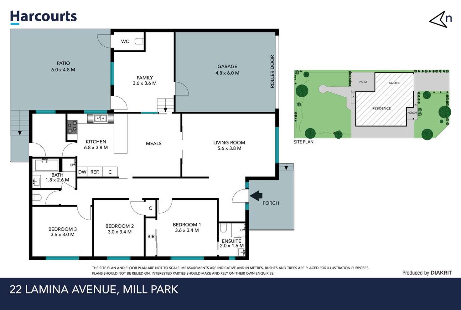 Floorplan of Homely house listing, 22 Lamina Avenue, Mill Park VIC 3082