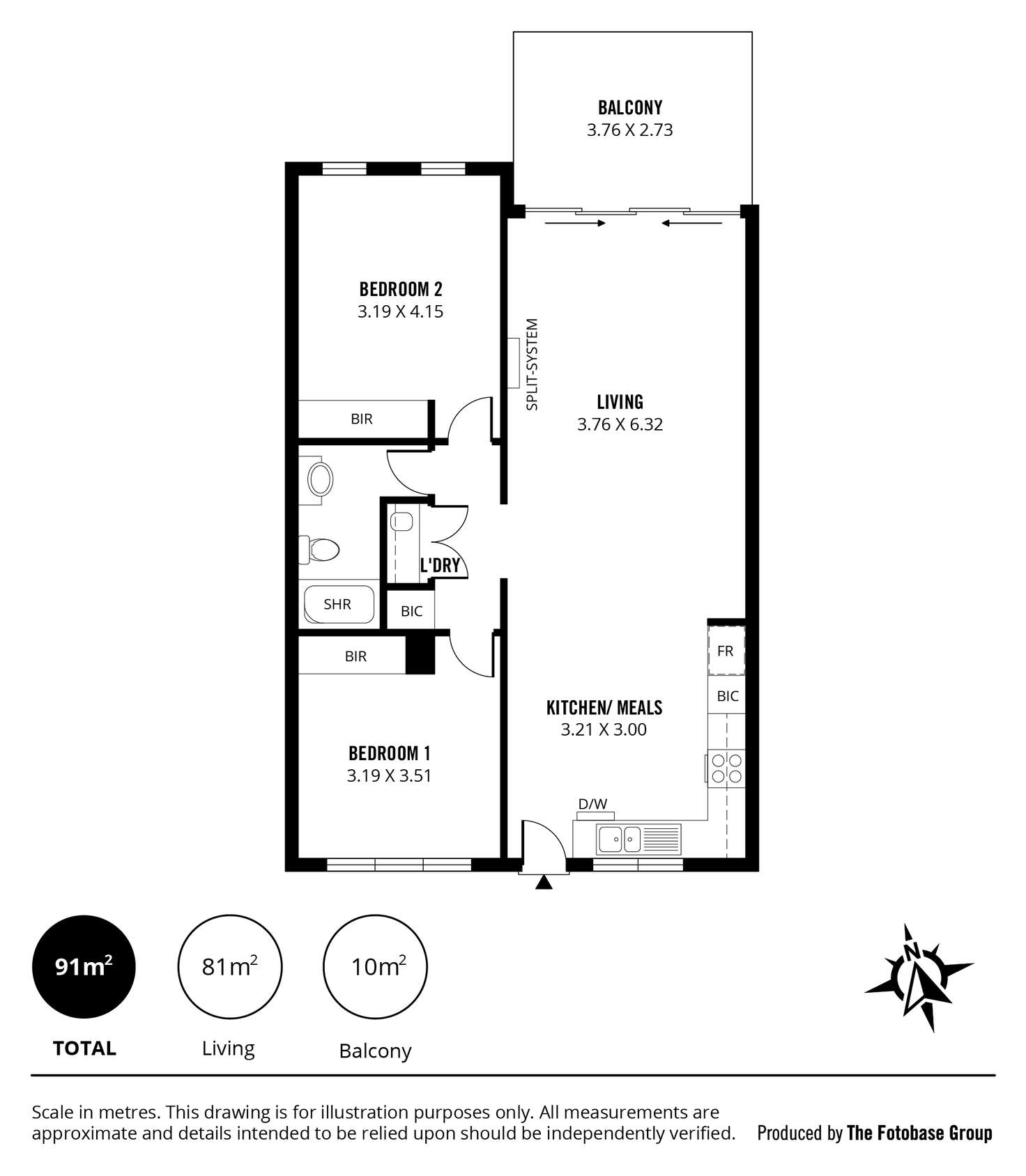 Floorplan of Homely apartment listing, 10/99 Elder Drive, Mawson Lakes SA 5095