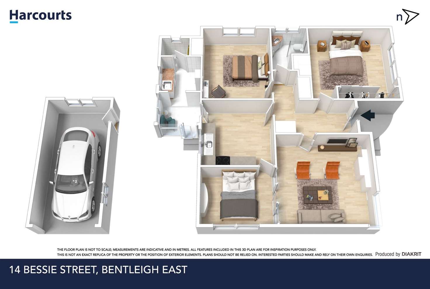 Floorplan of Homely house listing, 14 Bessie Street, Bentleigh East VIC 3165