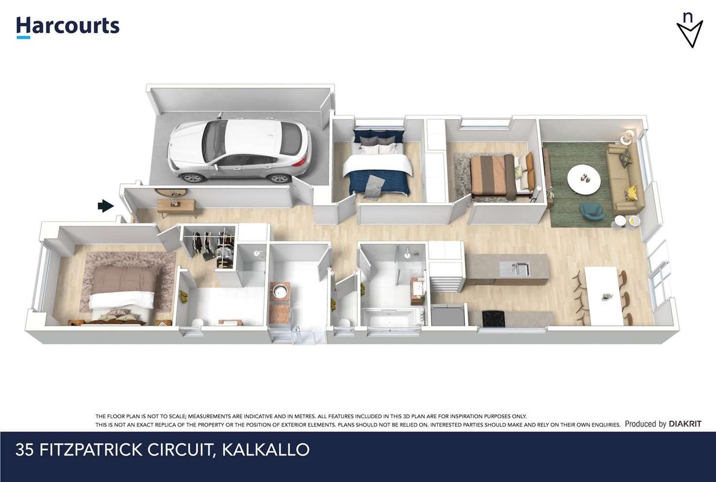 Floorplan of Homely house listing, 35 Fitzpatrick Circuit, Kalkallo VIC 3064