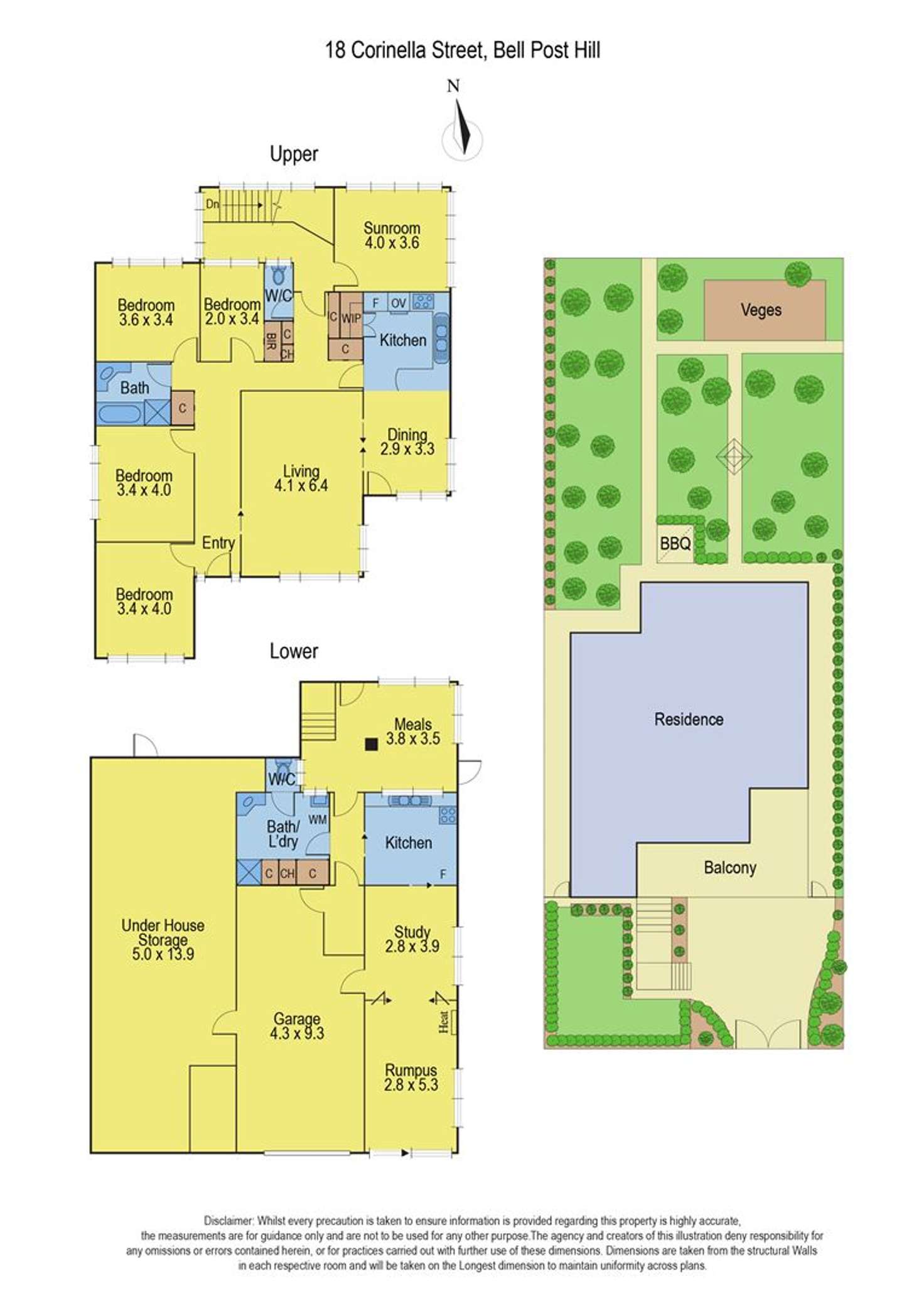 Floorplan of Homely house listing, 18 Corinella Street, Bell Post Hill VIC 3215