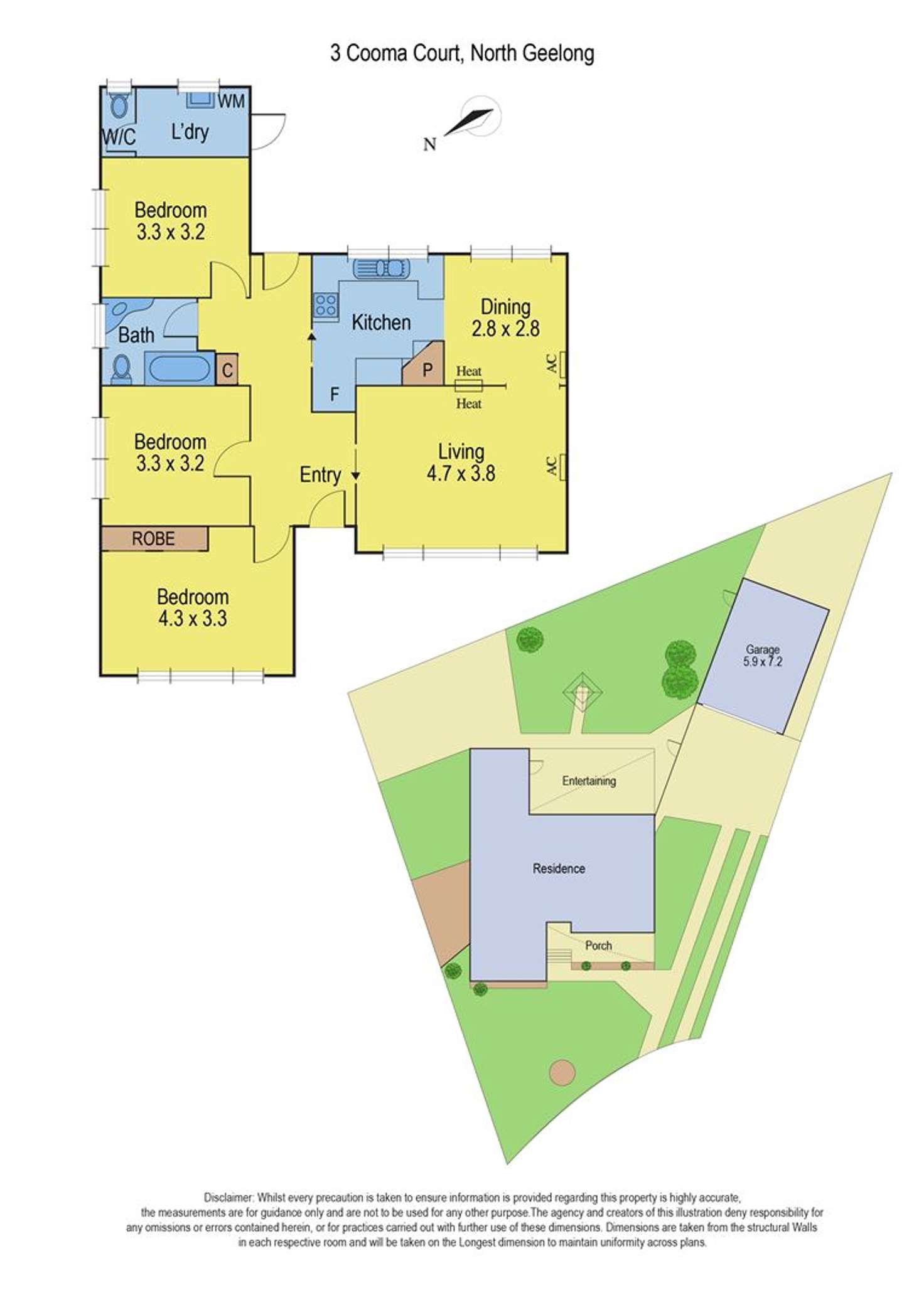 Floorplan of Homely house listing, 3 Cooma Court, North Geelong VIC 3215