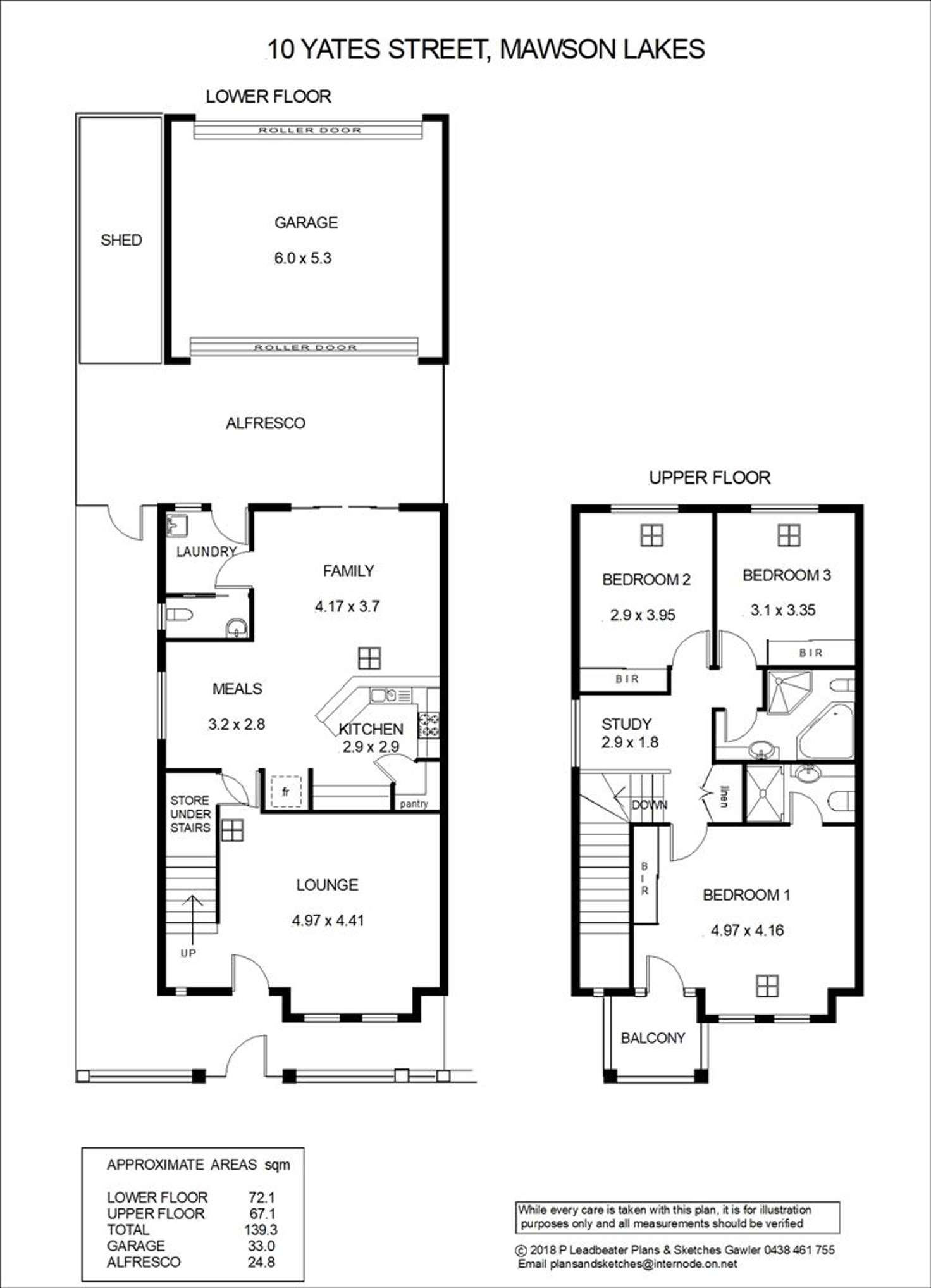 Floorplan of Homely townhouse listing, 10 Yates Street, Mawson Lakes SA 5095