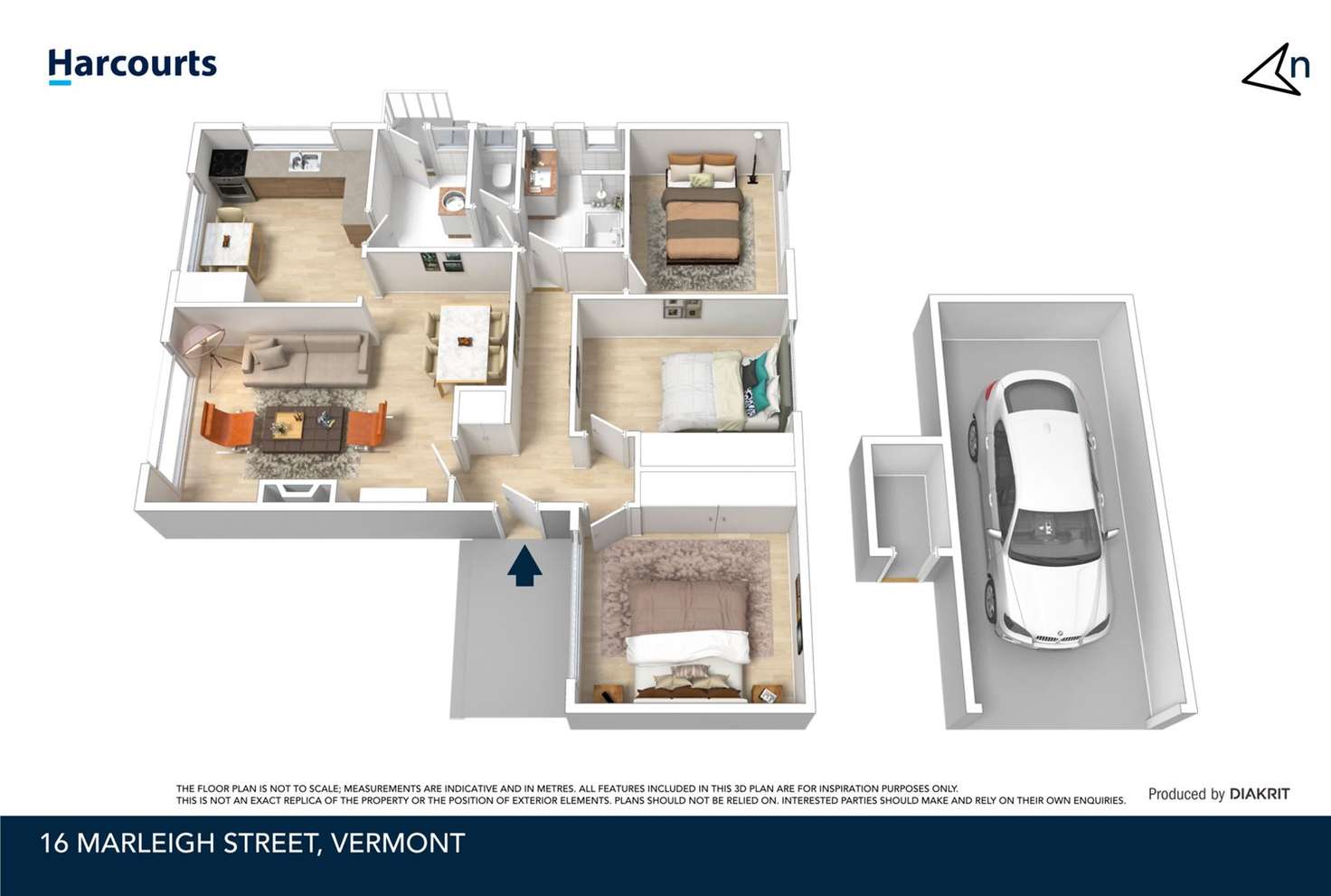 Floorplan of Homely house listing, 16 Marleigh Street, Vermont VIC 3133