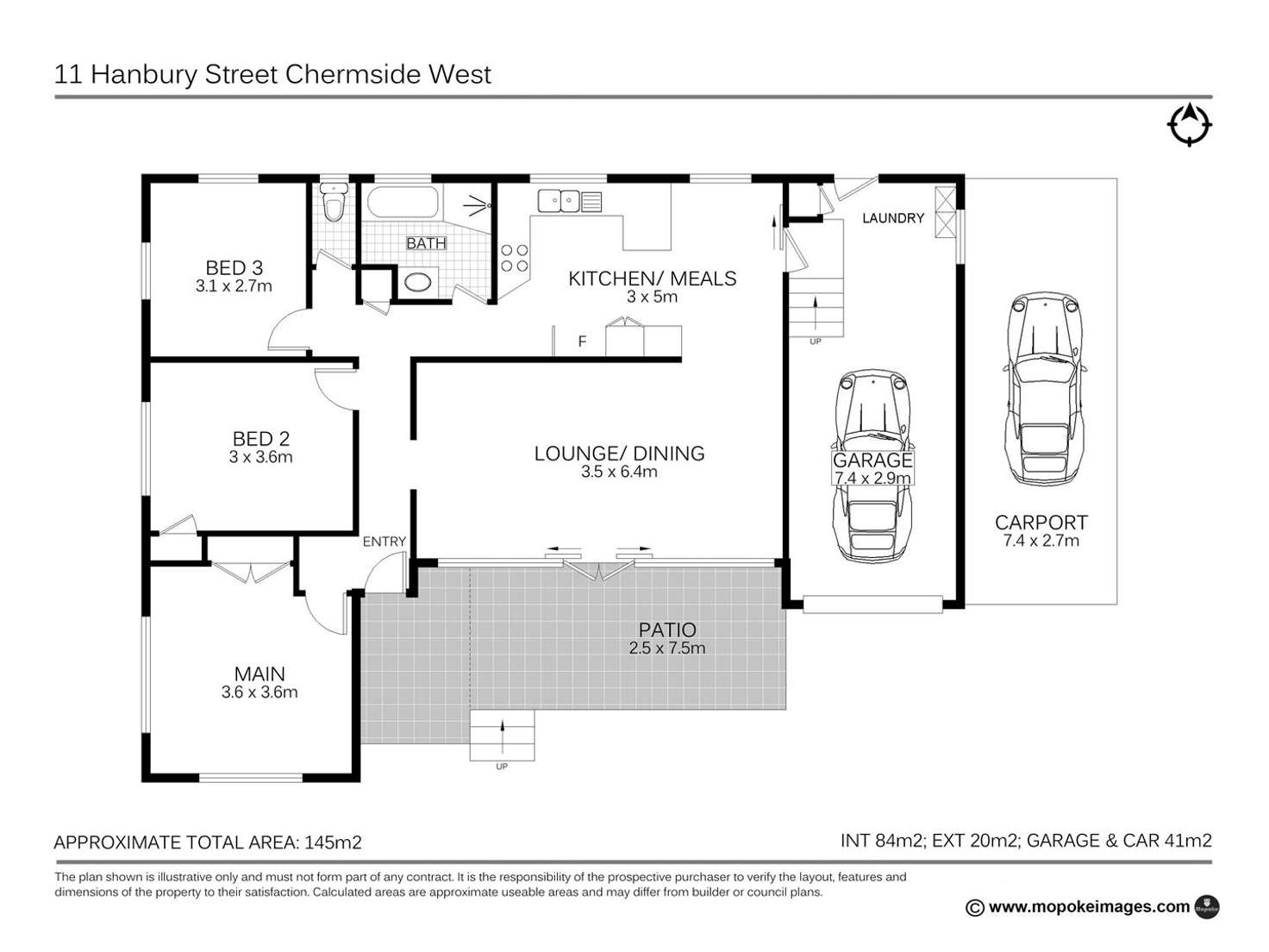 Floorplan of Homely house listing, 11 Hanbury Street, Chermside West QLD 4032